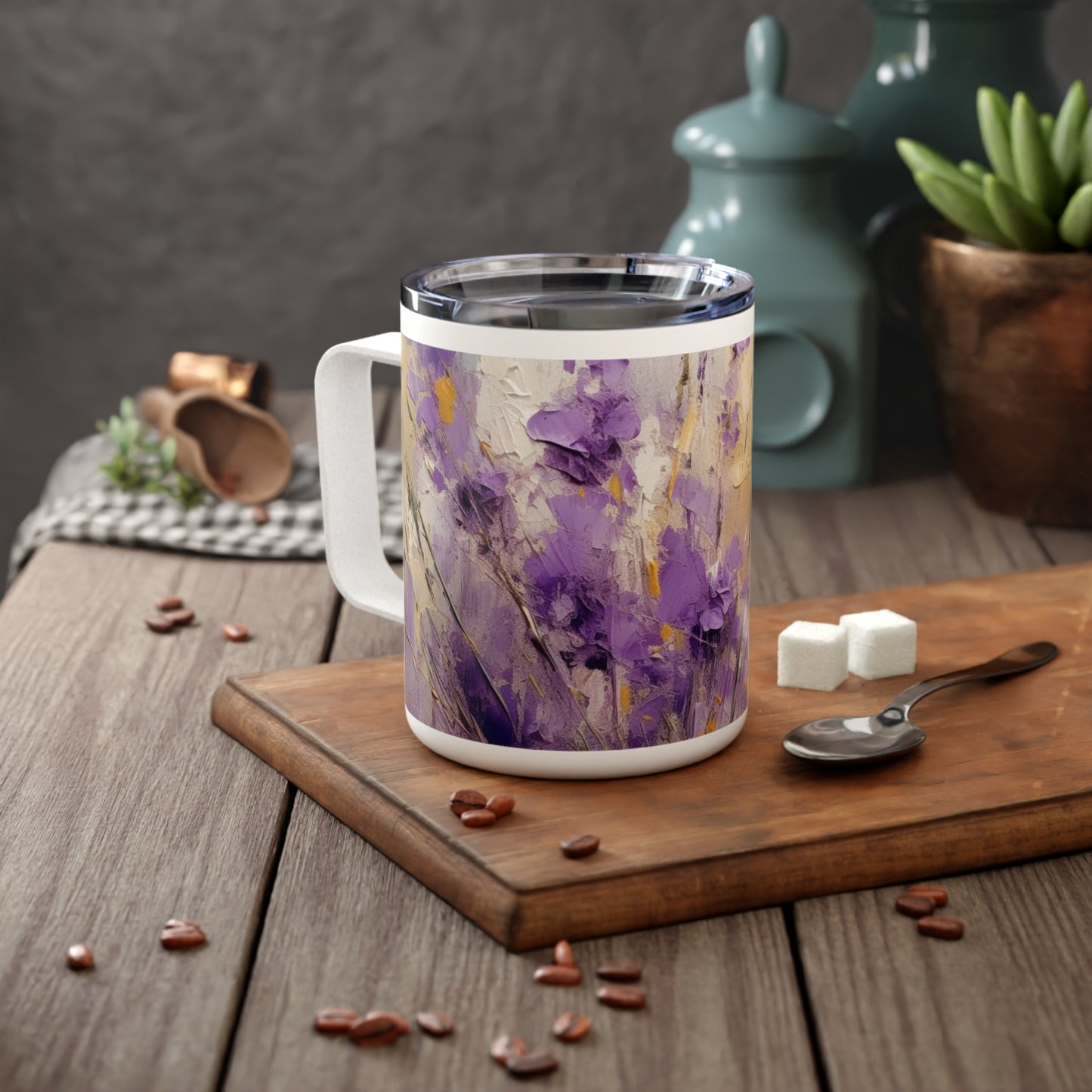 Lavender Color Symphony: Sip in Style with our Insulated Coffee Mug