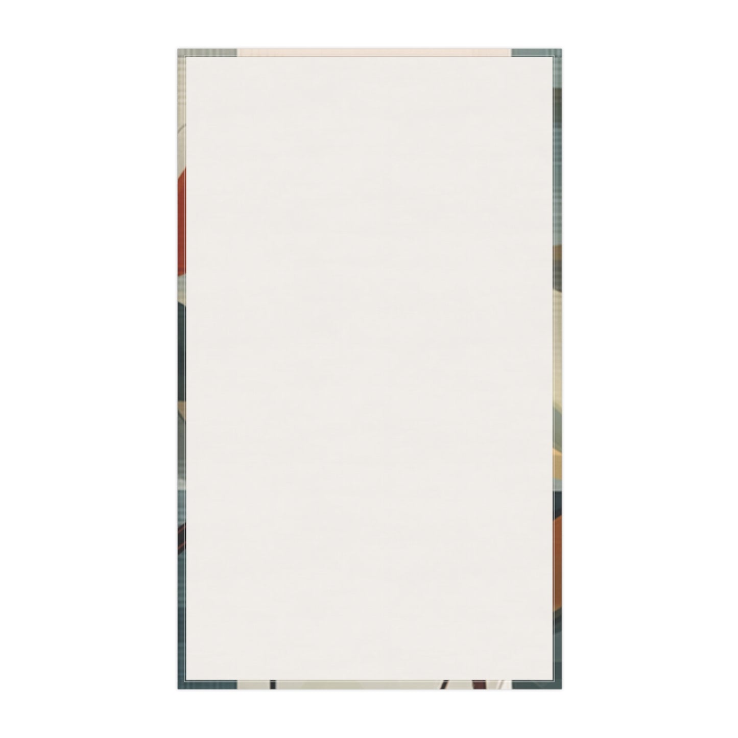 Botanical Chic: Flower Drawings and Minimalist Kitchen Towel Design with Midcentury Flair