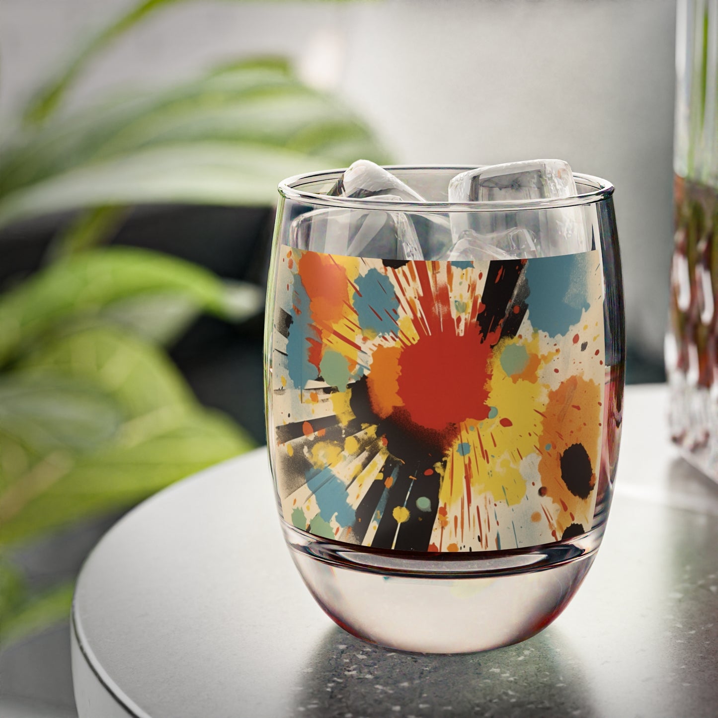 Whiskey Glass of Abstract Impressions: A Blend of Gutai and American Art