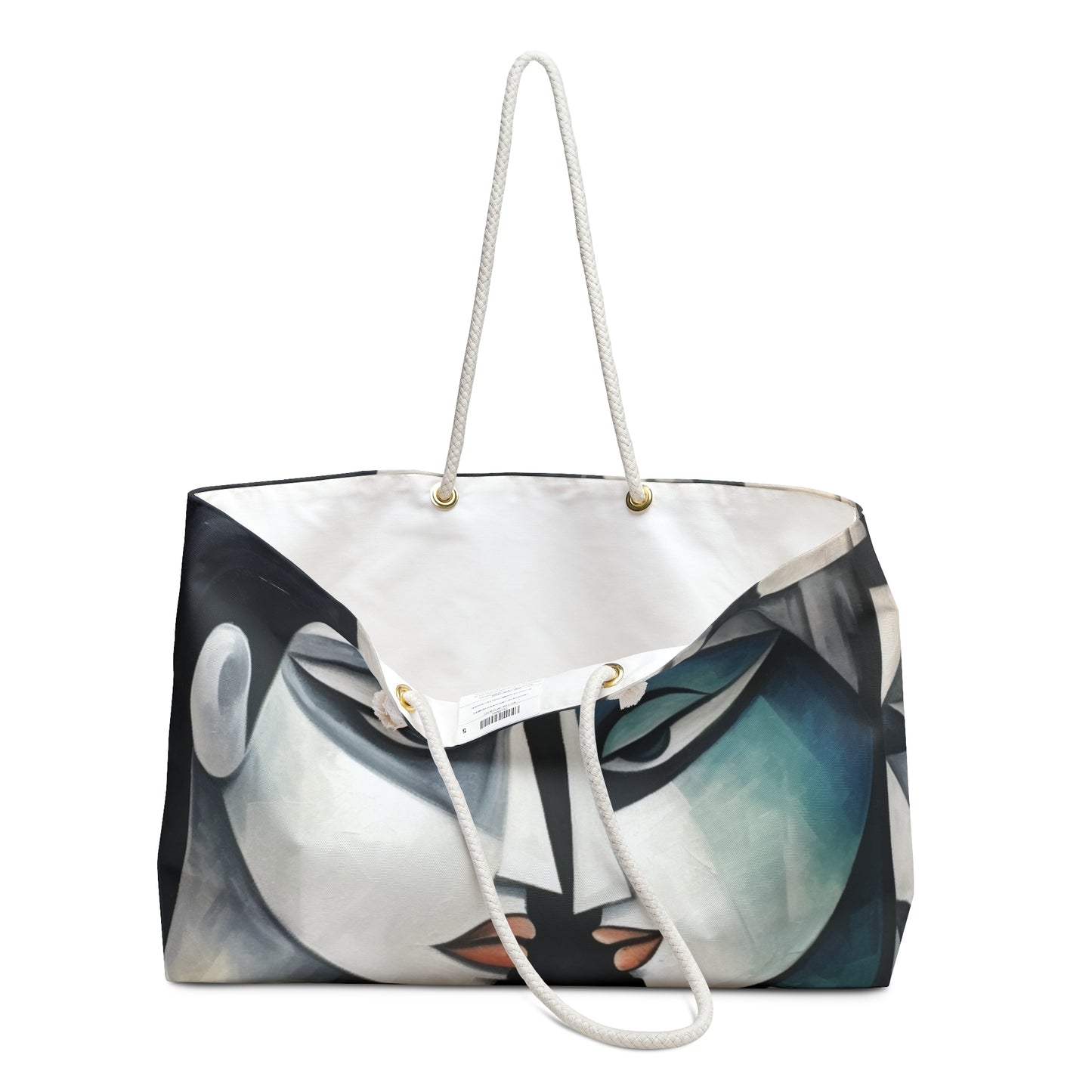 Weekender Bag with Cubist Art Finesse and Abstract Flair