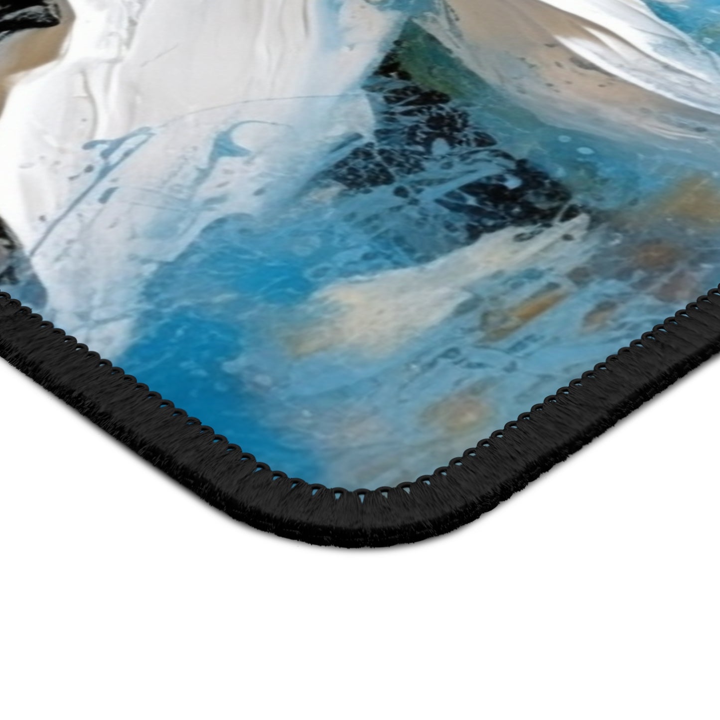 Ethereal Elegance: Gaming Mouse Pad featuring an Abstract Oil Painting of Jasmine