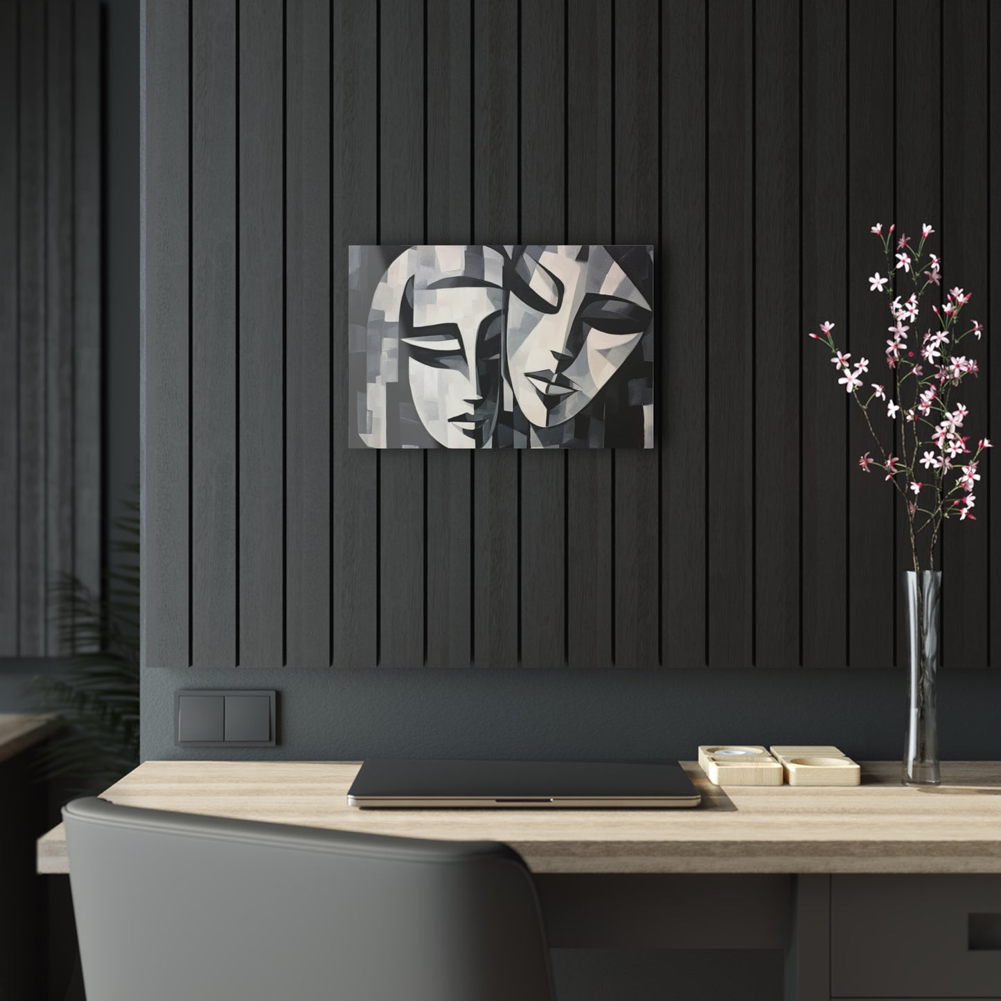 Abstract Oil Paint Acrylic Prints: Cubist Artistry in a Portable Masterpiece