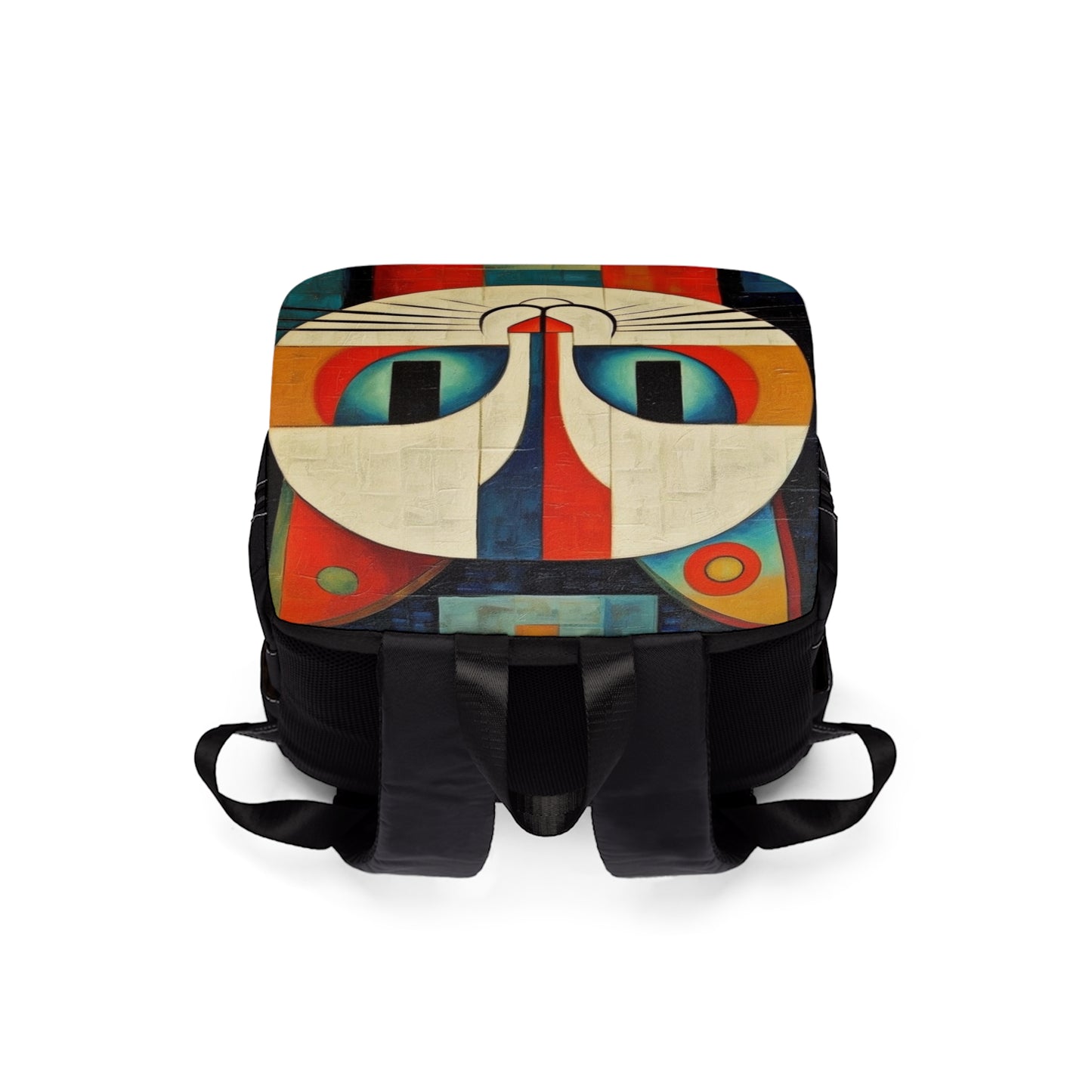 Artistic Vintage Vibes: Picasso-Inspired Midcentury Modern Unisex Casual Shoulder Backpack for Retro Fashion