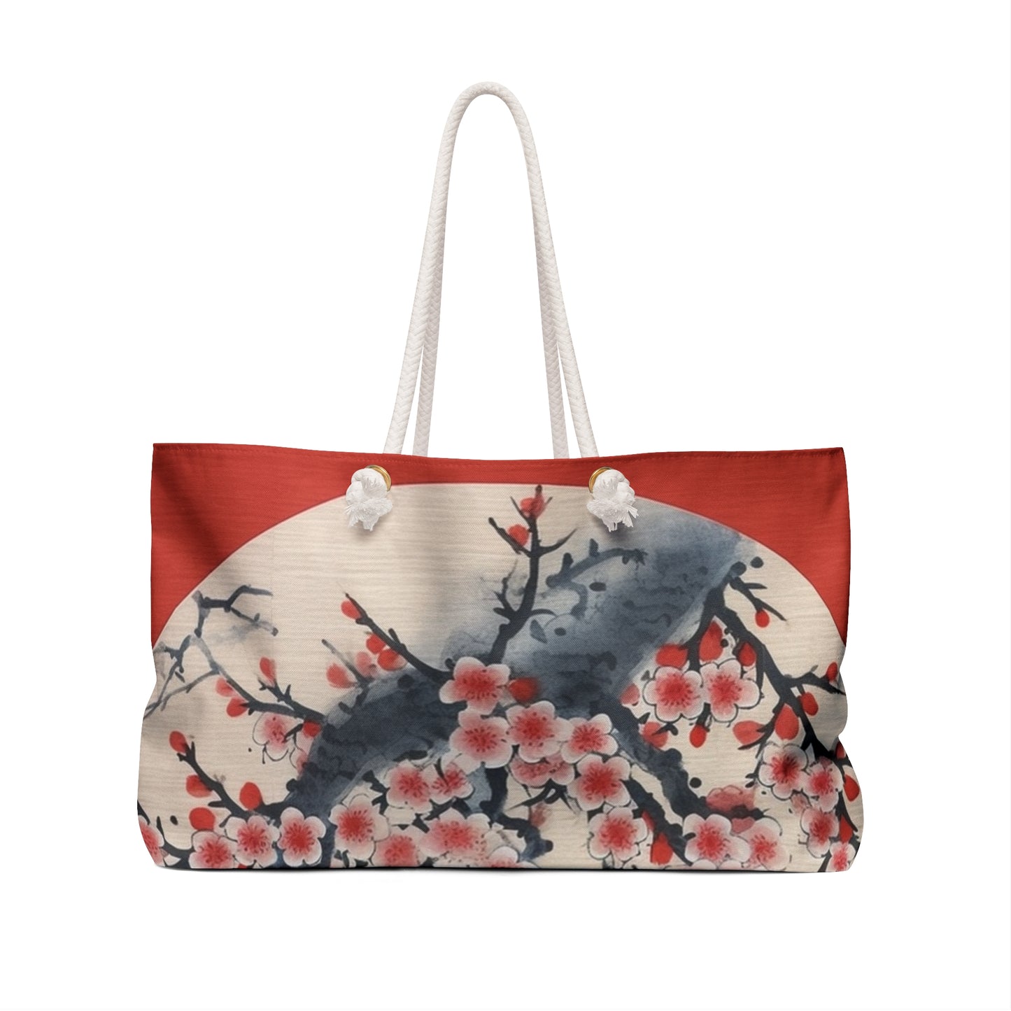 Enchanting Petal Symphony: Weekender Bag Celebrating Cherry Blossom Tree Drawings