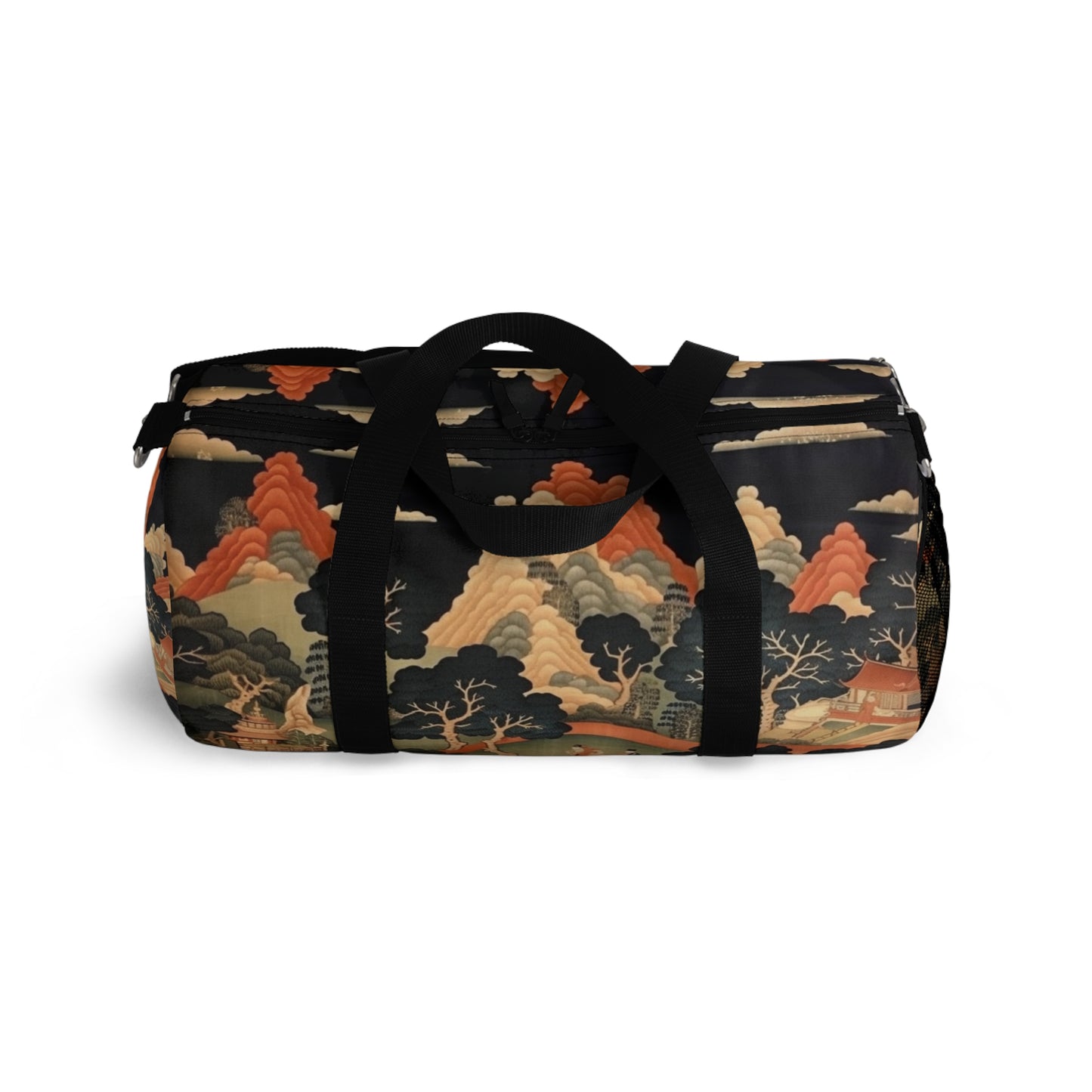 Tapestry Treasures: Japanese-inspired Duffel Bag for Art Lovers