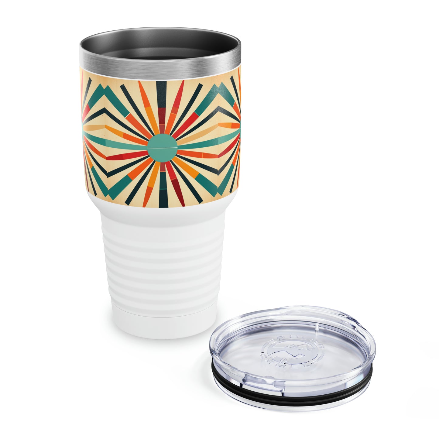 Whimsical Candy-Colored Fantasy: Modern Ringneck Tumbler with Vibrant and Playful Colors