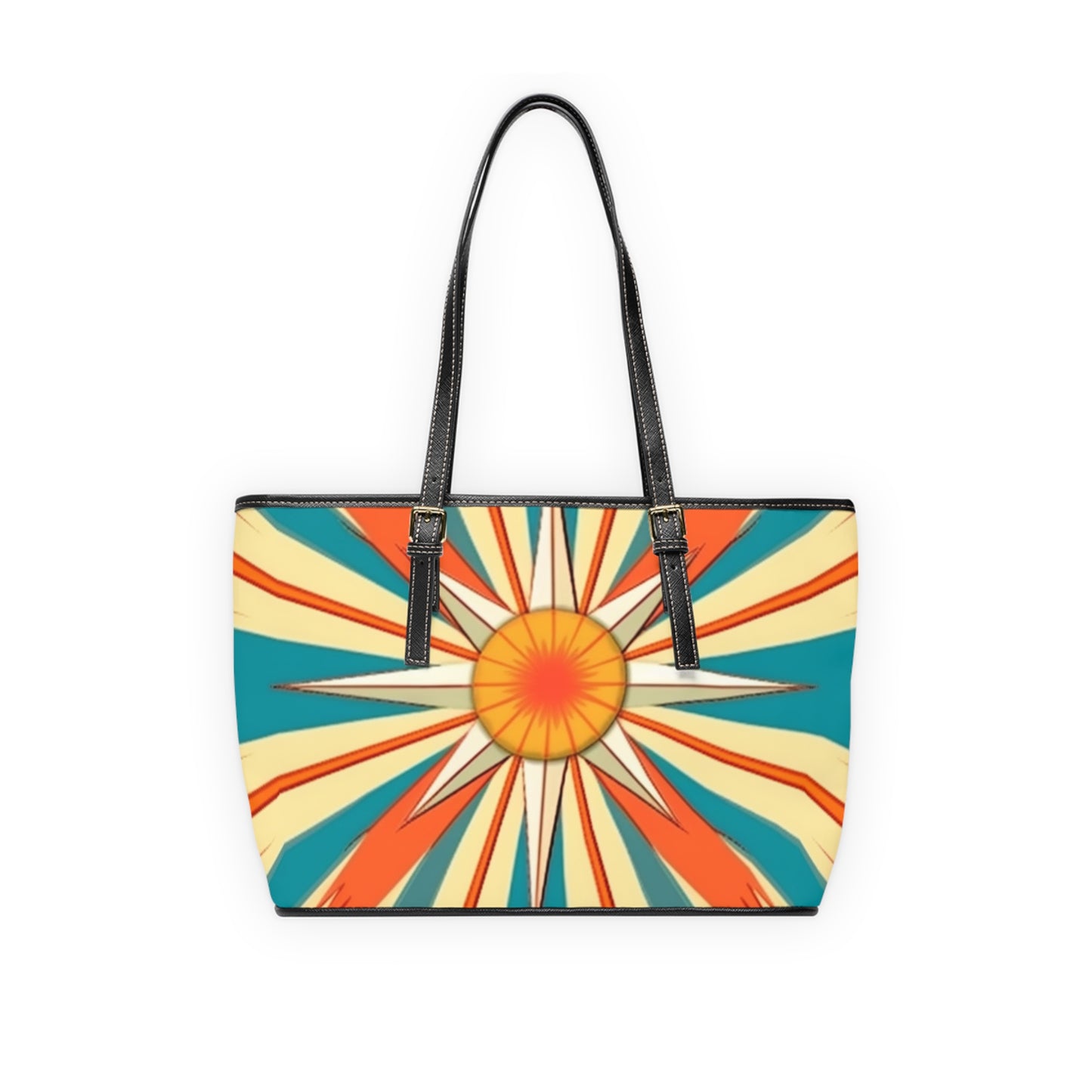 Minimalist Elegance: Contemporary Starburst Candy Colored PU Leather Shoulder Bag