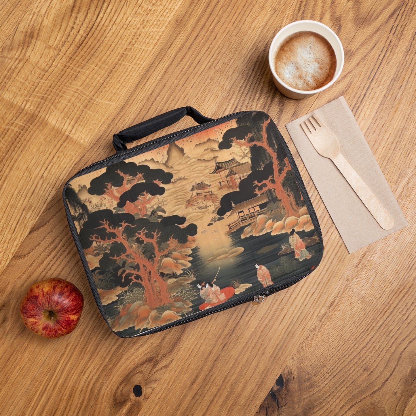 Custom Japanese Tapestry Lunch Bag: Your Personalized Artistic Statement