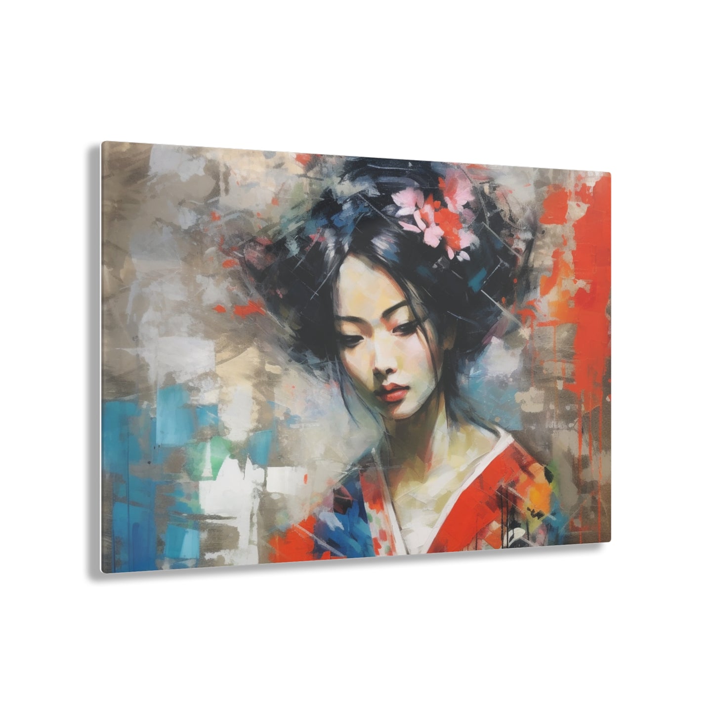 Acrylic Prints with Geisha Art: Japanese Artistic Flair