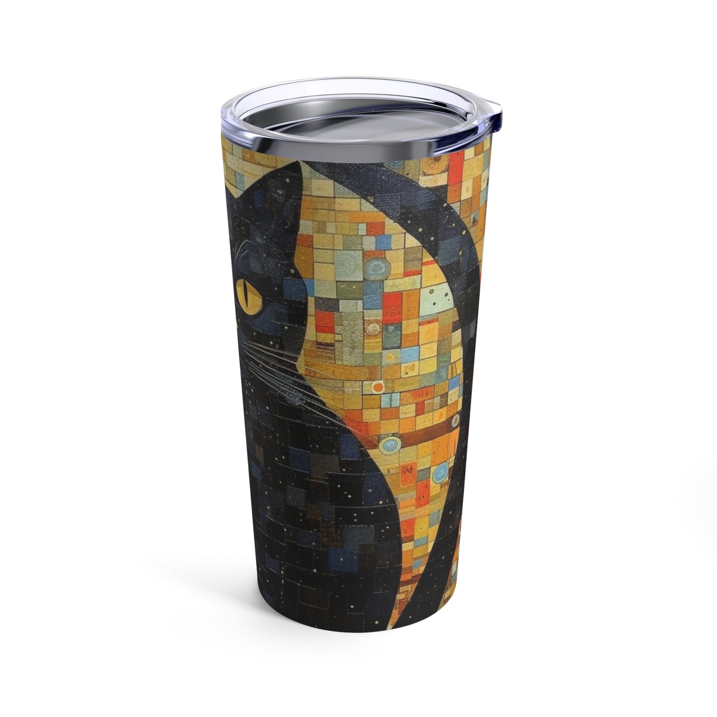 Gustav Klimt Cat Tumbler: Embrace Feline Beauty and Artistic Splendor