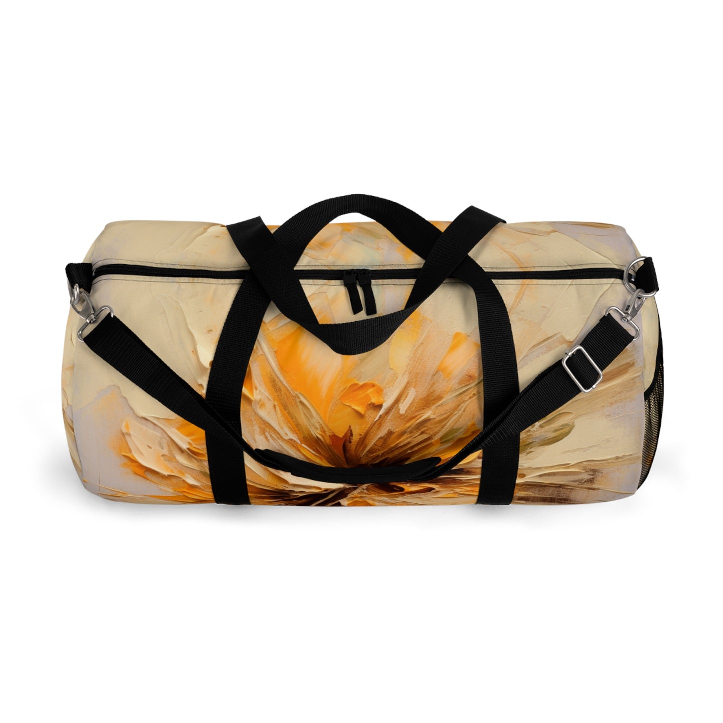 A Brush of Nature's Elegance: Duffel Bag for Artistic Flower Lovers
