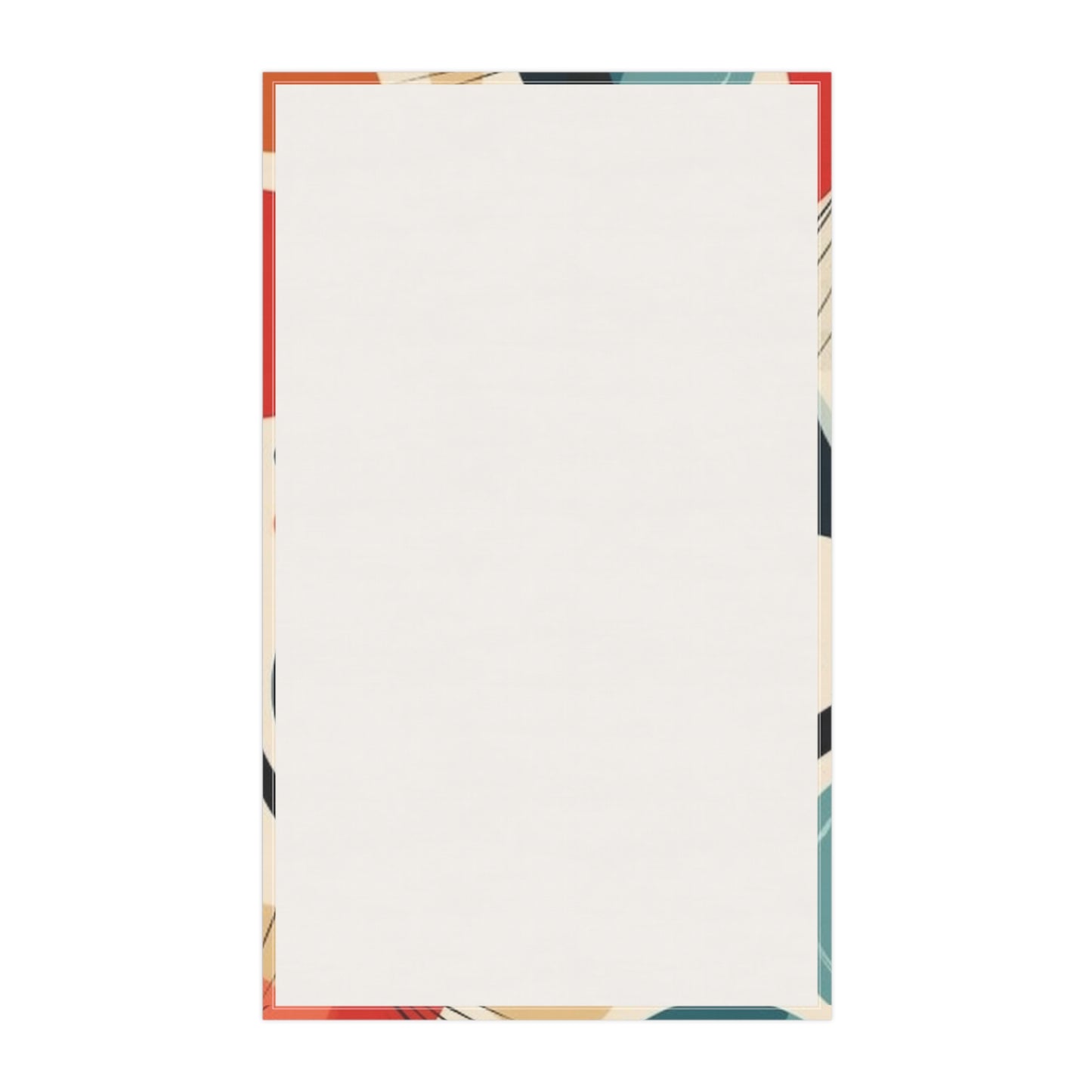 Abstract Elegance: Midcentury Modern Kitchen Towel with Modern Abstract Art and Vintage Fashion