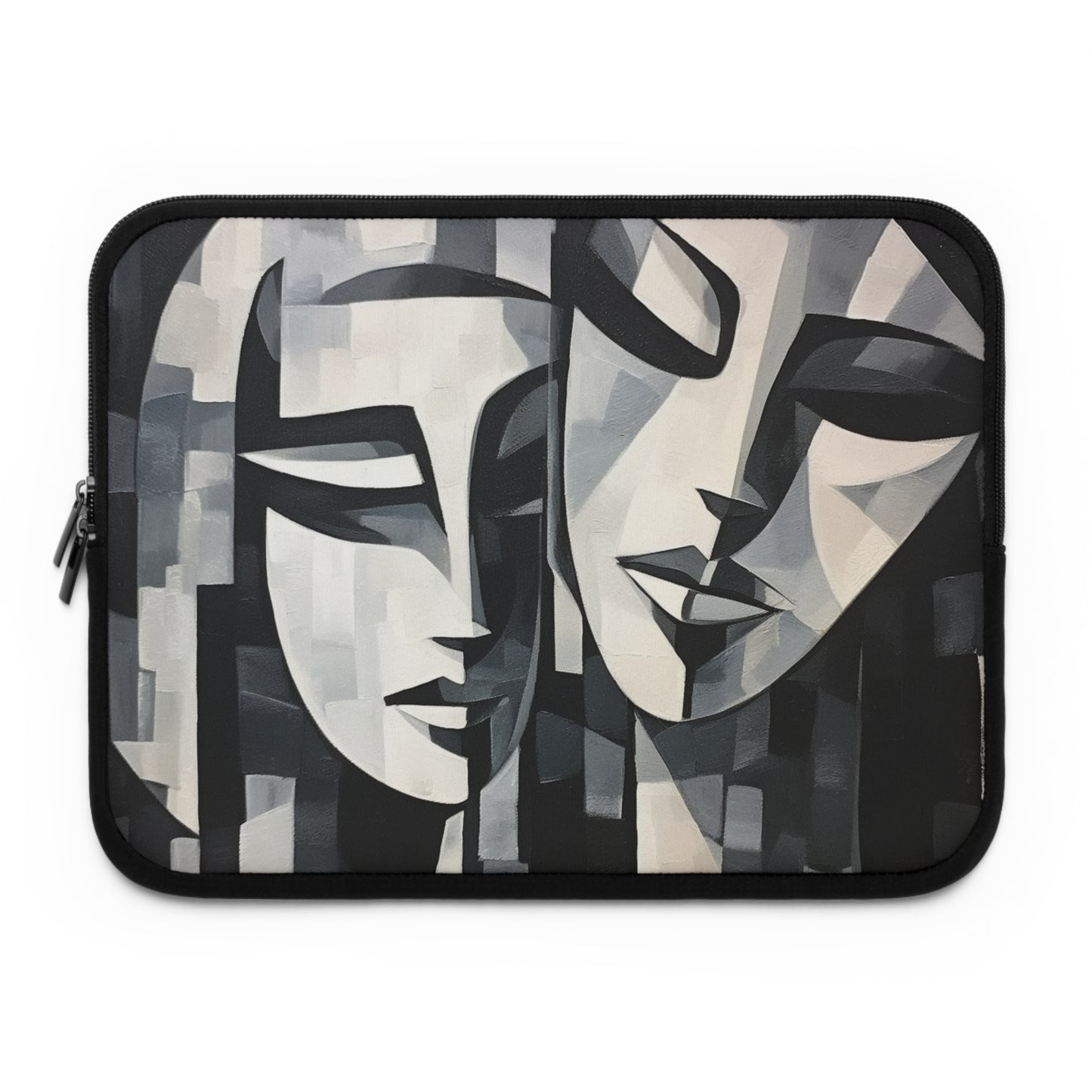 Abstract Oil Paint Laptop Sleeve: Cubist Artistry in a Portable Masterpiece
