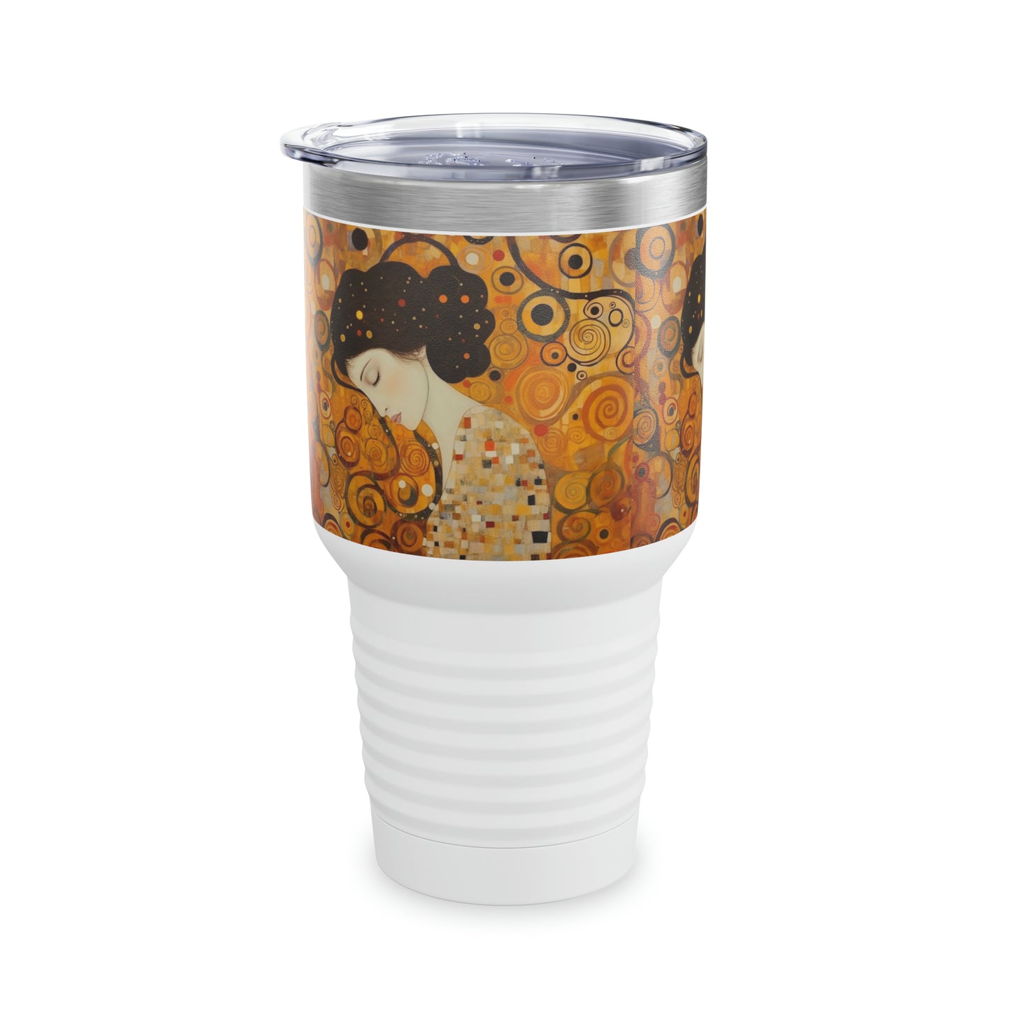 Gustav Klimt's Legacy: Ringneck Tumbler Embodying the Essence of Sensual Art