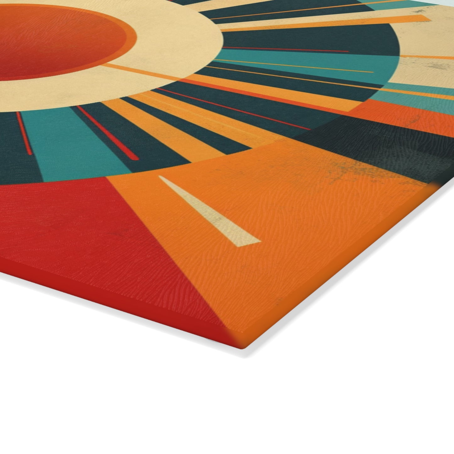 Minimalist Sunshine: Midcentury Modern Sun Glass Cutting Board