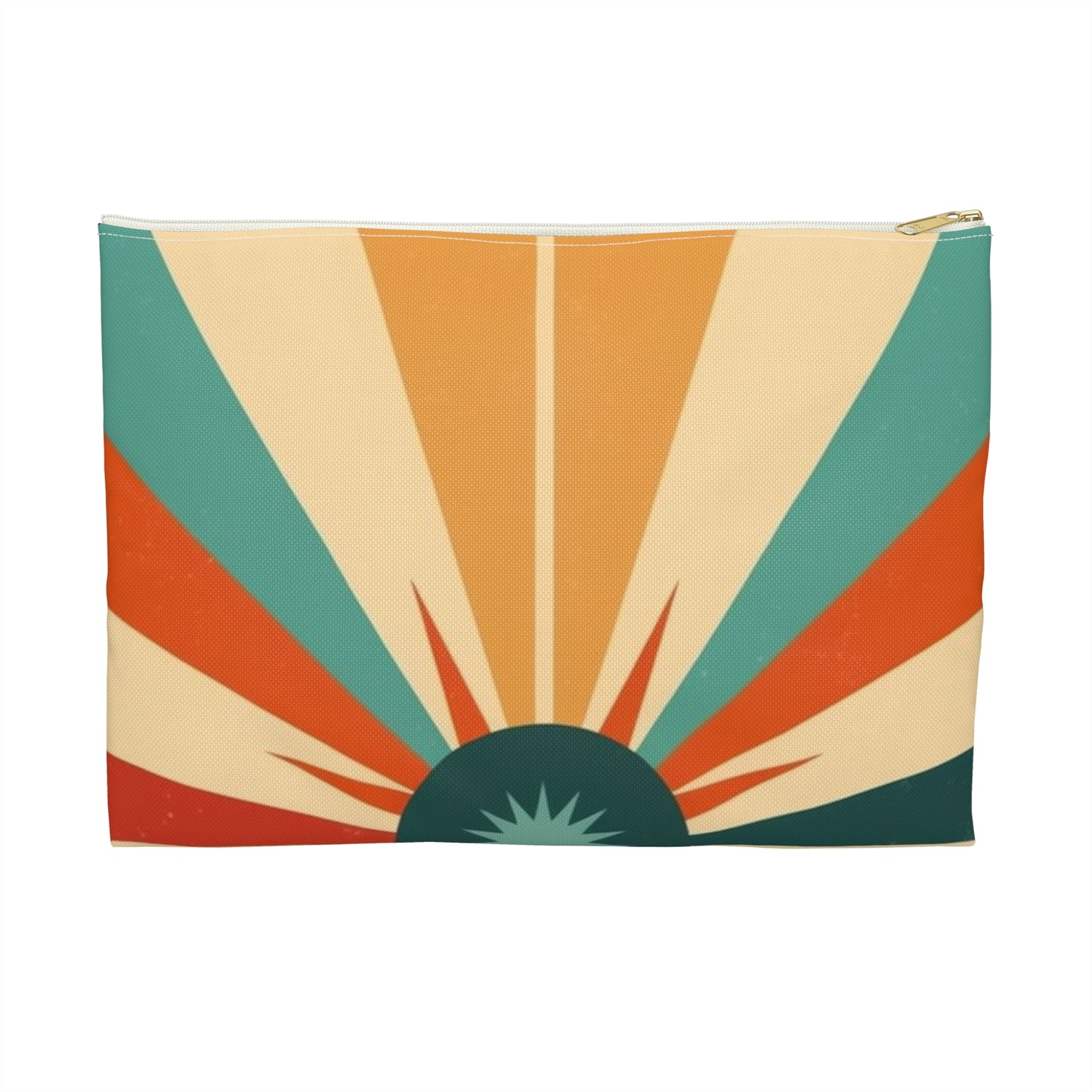 1960s Fashion Inspired Starburst Candy Colored Accessory Pouch