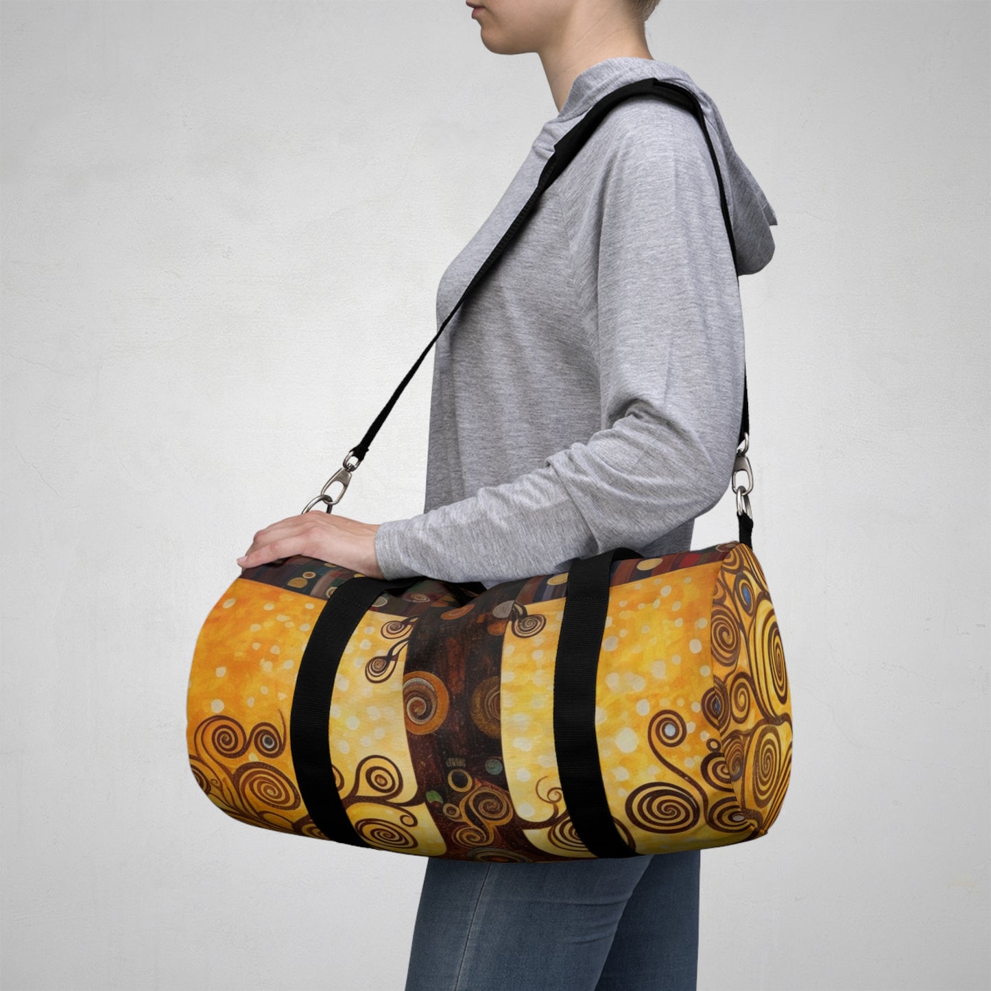 The Tree of Life Duffel Bag: A Modern Art Tribute to Gustav Klimt