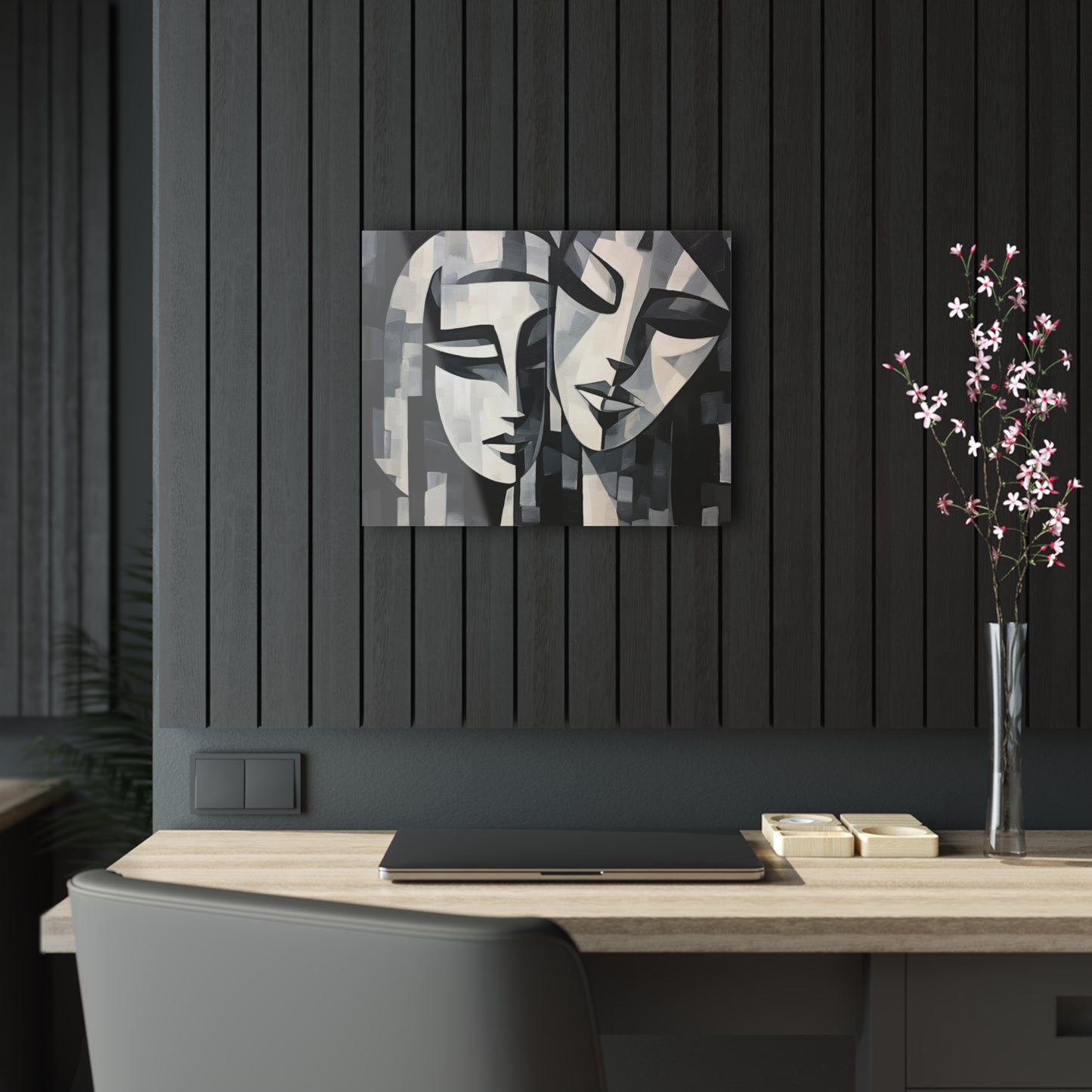 Abstract Oil Paint Acrylic Prints: Cubist Artistry in a Portable Masterpiece