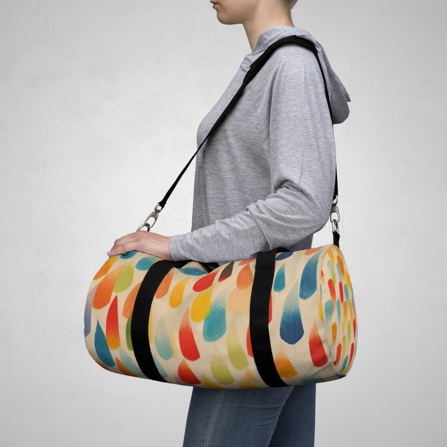 Energetic Brush Strokes Duffel Bag