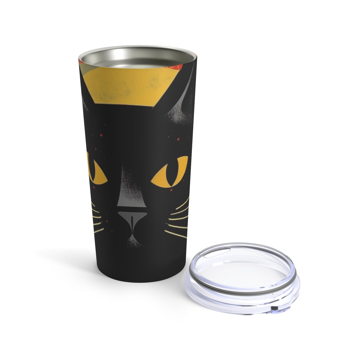 Midcentury Whisker Delight: Atomic Age Design Meets Cat-Inspired Tumbler for Vintage Fashion Lovers