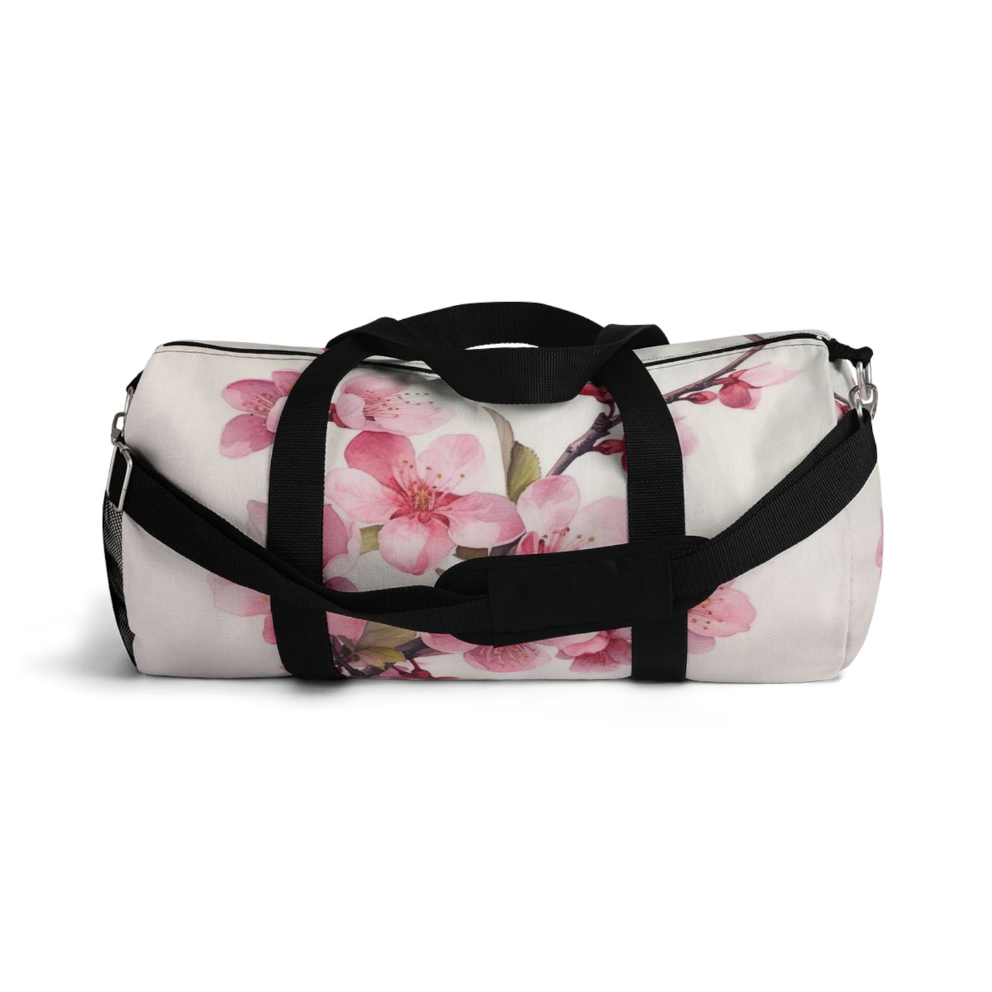 Artistic Flourish: Floral Watercolor Cherry Blossom Duffel Bag