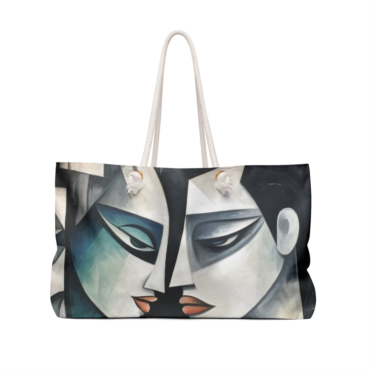 Weekender Bag with Cubist Art Finesse and Abstract Flair