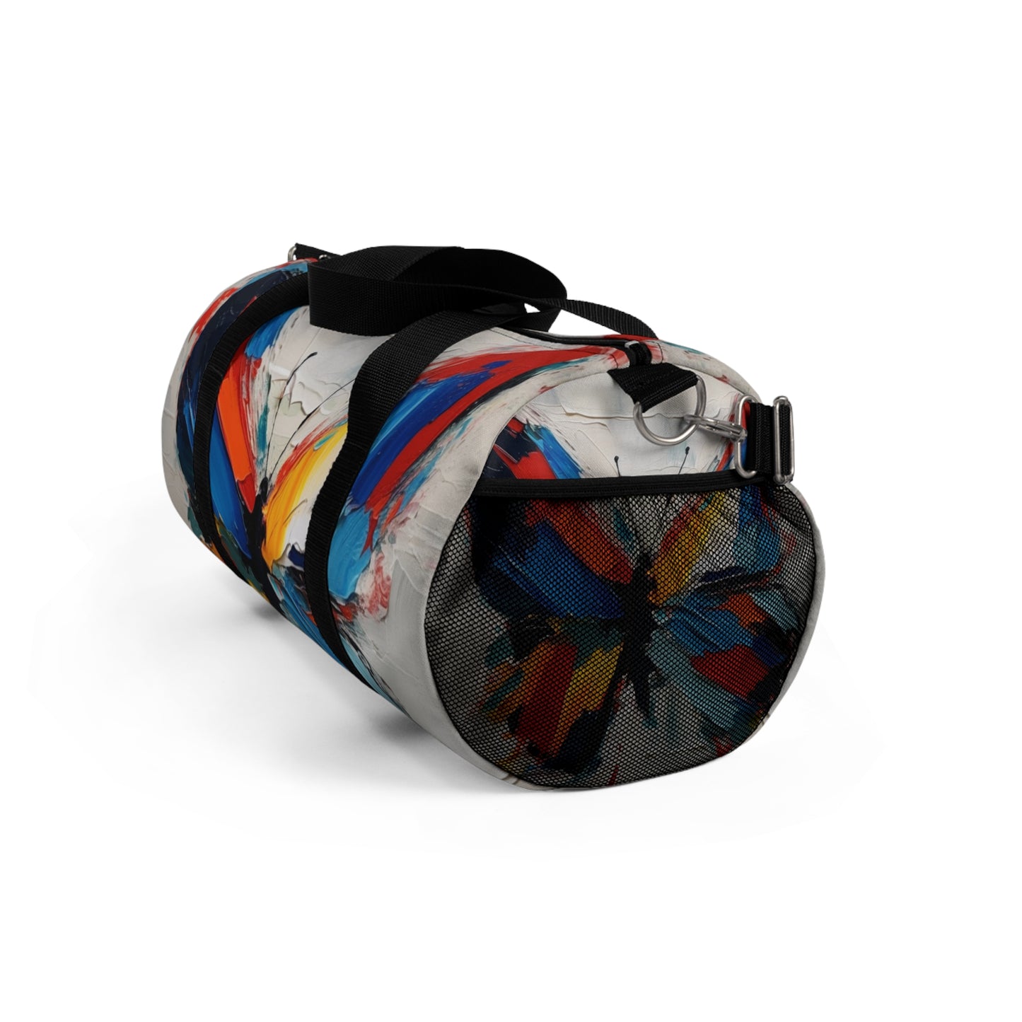 Abstract Duffel Bag for Art Lovers: Butterfly-Inspired Delight