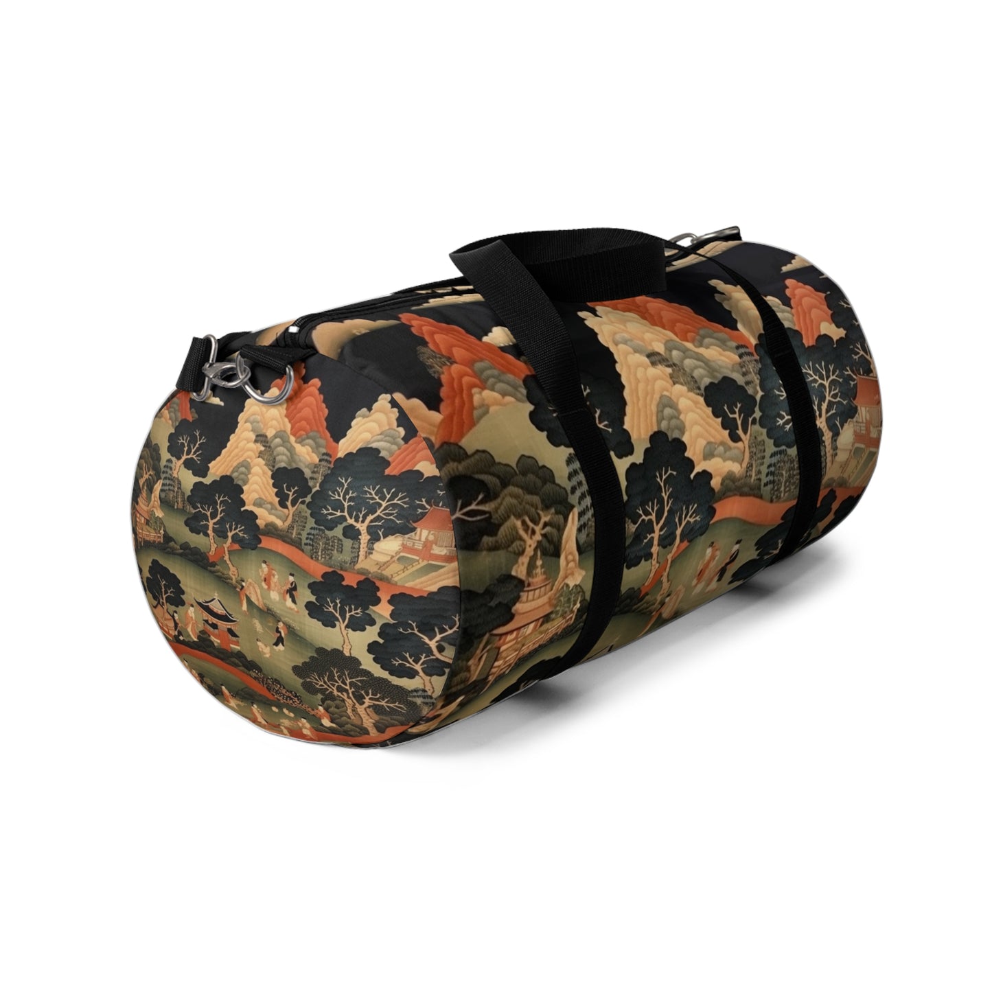 Tapestry Treasures: Japanese-inspired Duffel Bag for Art Lovers