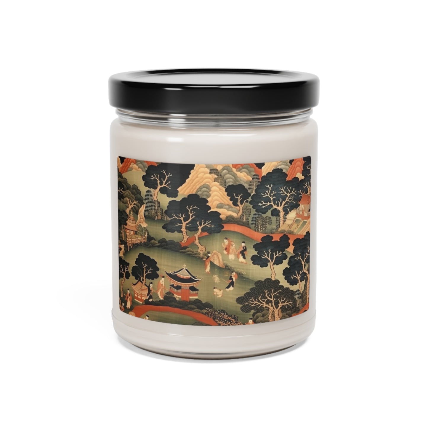Tapestry Treasures: Japanese-inspired Scented Soy Candle for Art Lovers