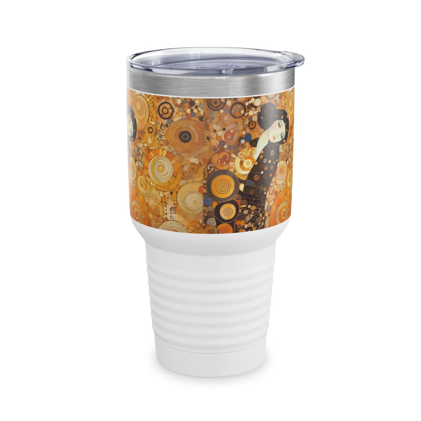 Sensational Symmetry: Ringneck Tumbler Inspired by Gustav Klimt's Women