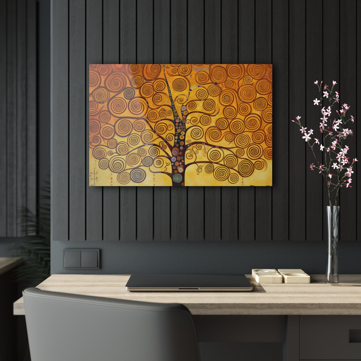 Symbolic Harmony: Gustav Klimt Tree of Life Acrylic Prints, Embrace Artistic Elegance