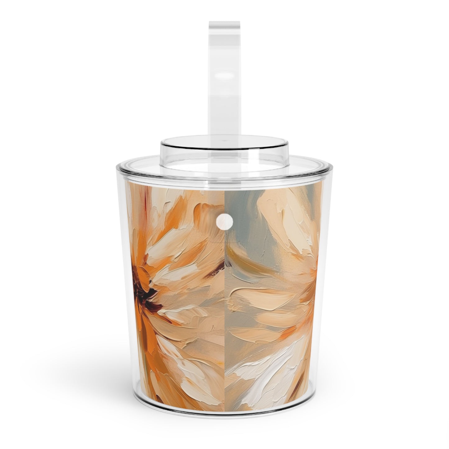 Tan Hua Flower Delight: Ice Bucket with Tongs for Floral Art Enthusiasts