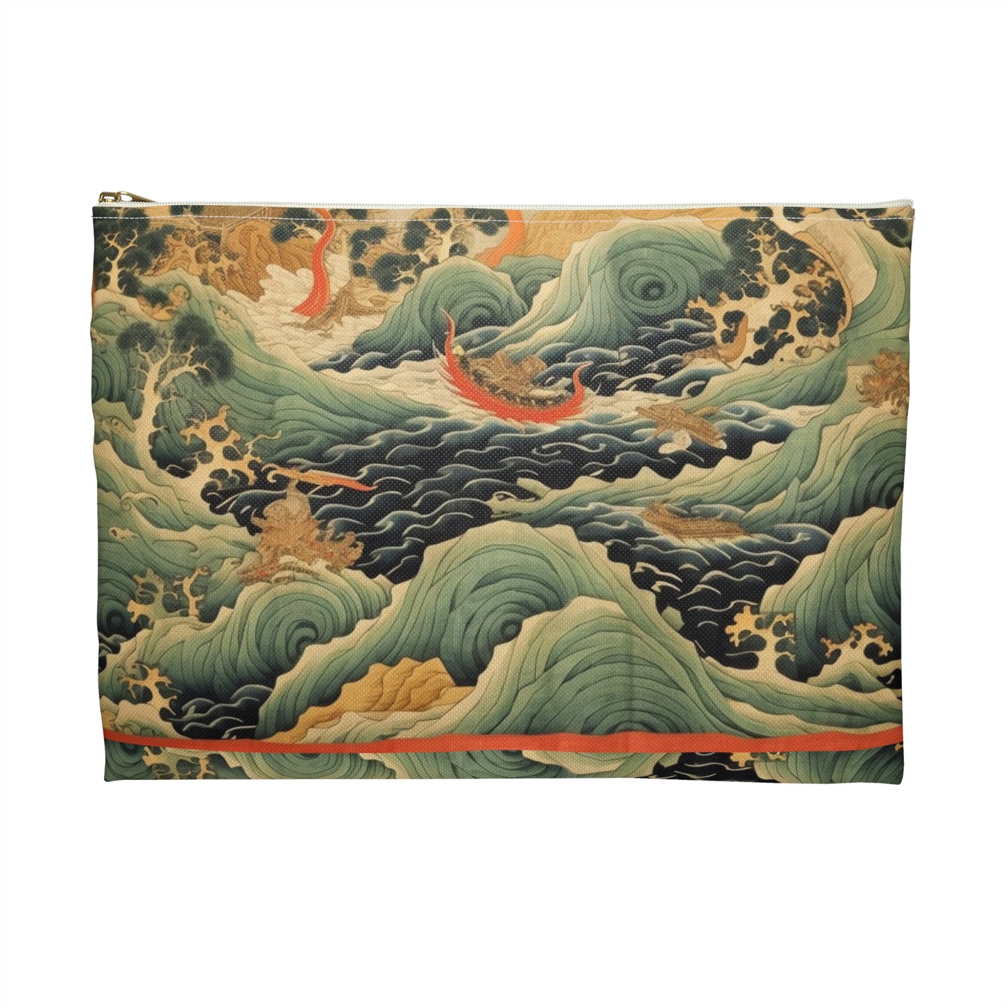 Harmony of the Elements: Japanese Tapestry-Inspired Accessory Pouch