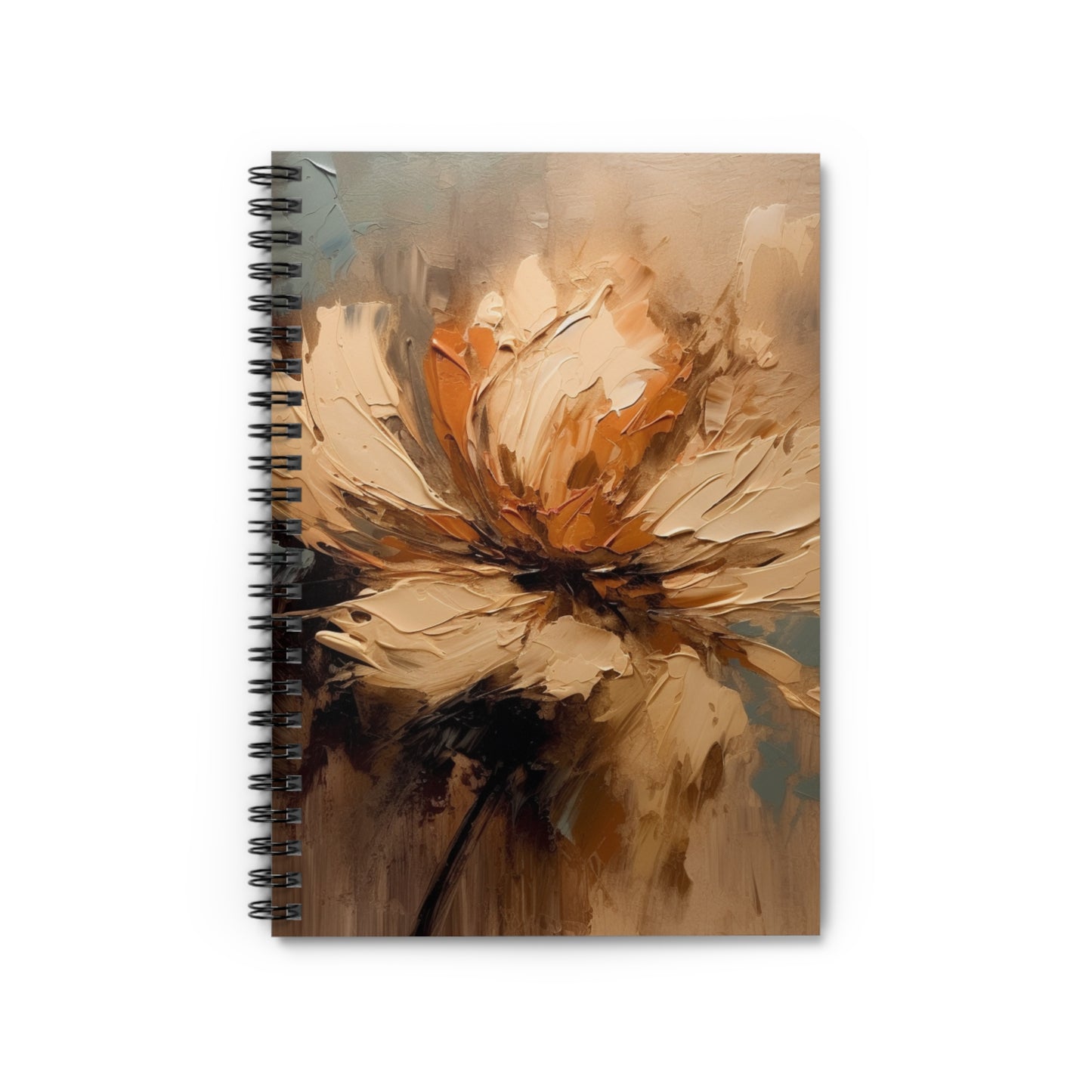 Artistic Fusion: Spiral Notebook Infused with Tan Hua-Inspired Abstract Art