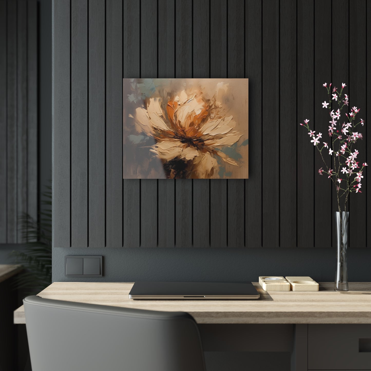 Artistic Fusion: Acrylic Prints Infused with Tan Hua-Inspired Abstract Art