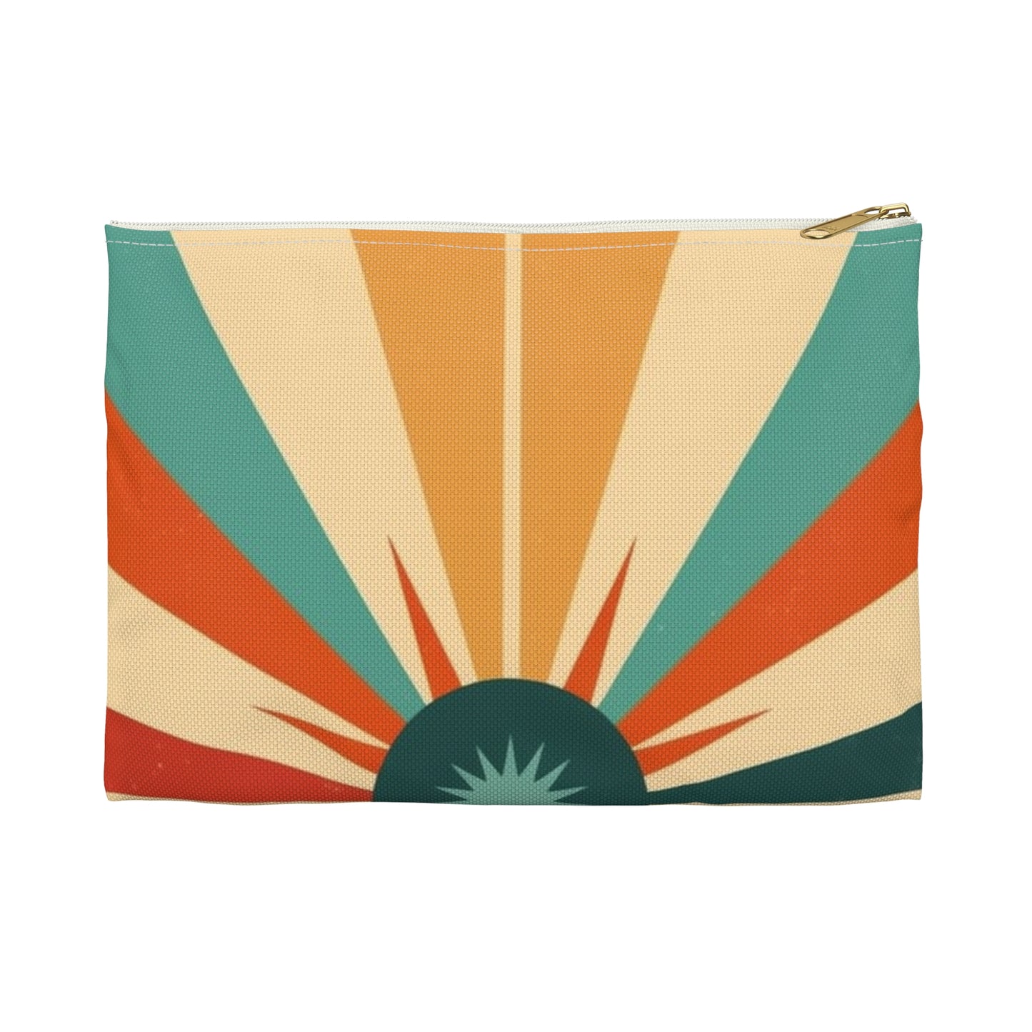 1960s Fashion Inspired Starburst Candy Colored Accessory Pouch