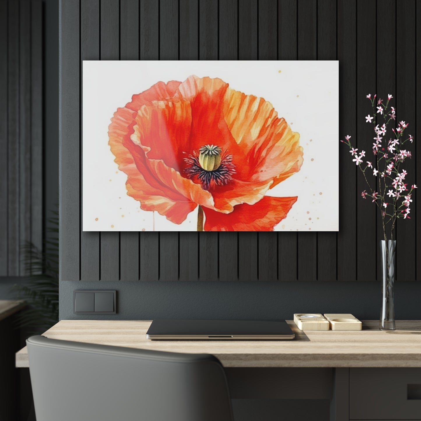Watercolor Poppy Garden Acrylic Prints: Unleash the Beauty of Nature