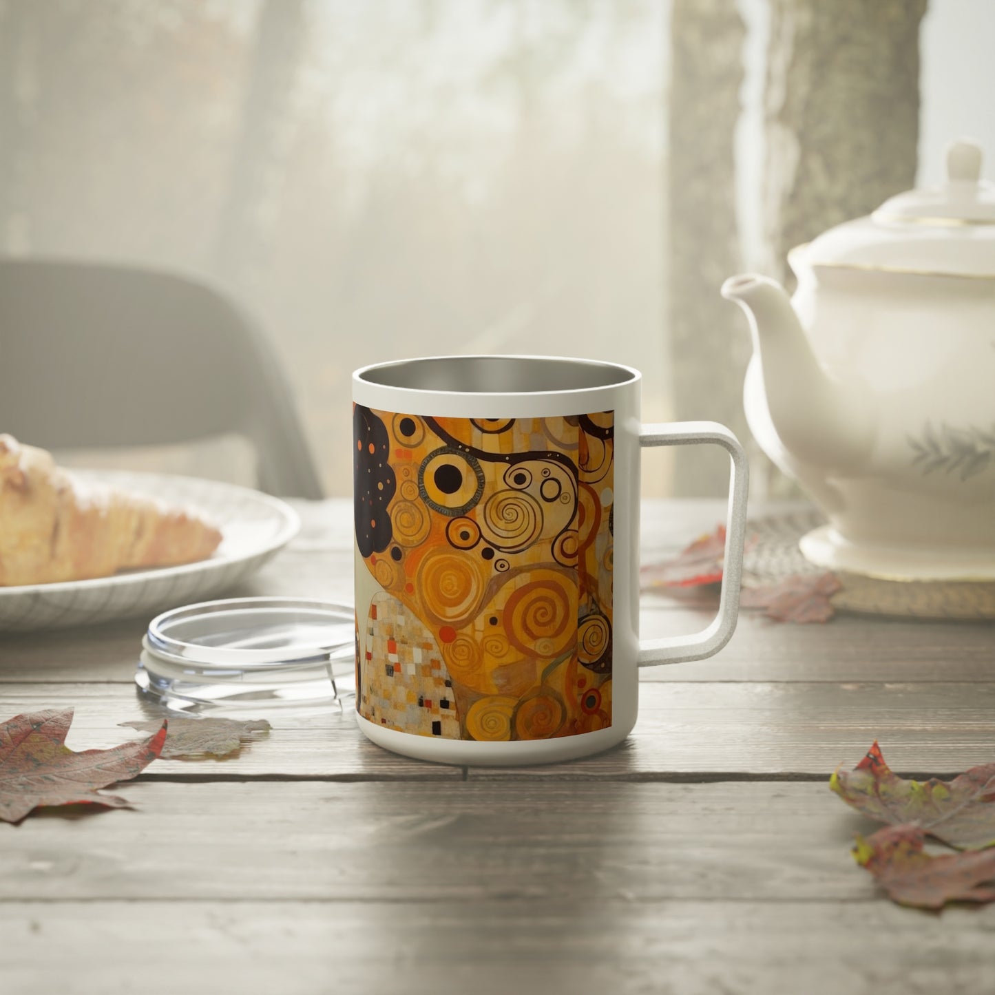 19th Century Revival: Gustav Klimt Women Art Insulated Coffee Mug