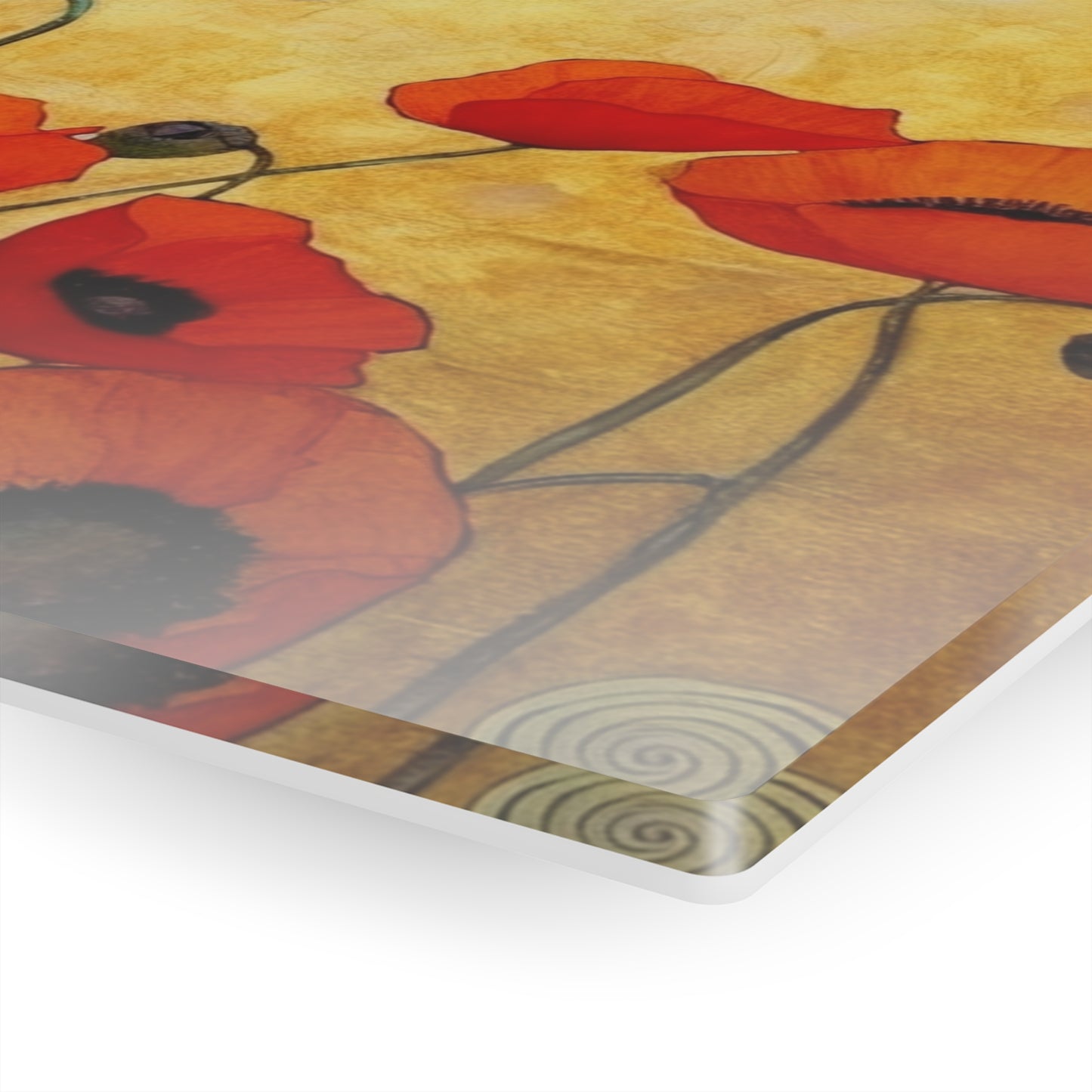 Acrylic Prints Adorned with Gustav Klimt's Poppies