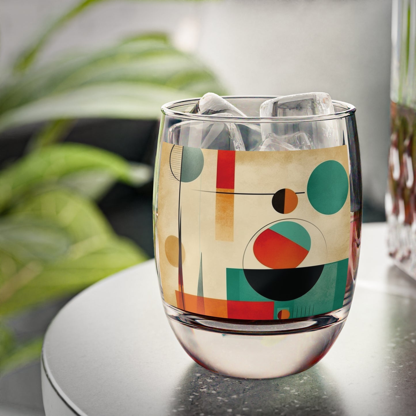 Modern Geometric Simplicity: Minimalist Whiskey Glass for Contemporary Home Decor