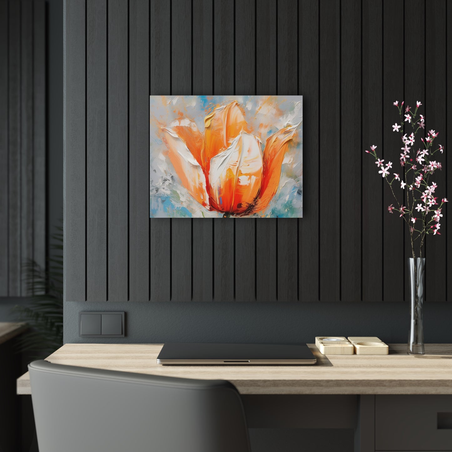 Acrylic Prints with Vibrant Orange Tulip: Embrace the Beauty of Nature