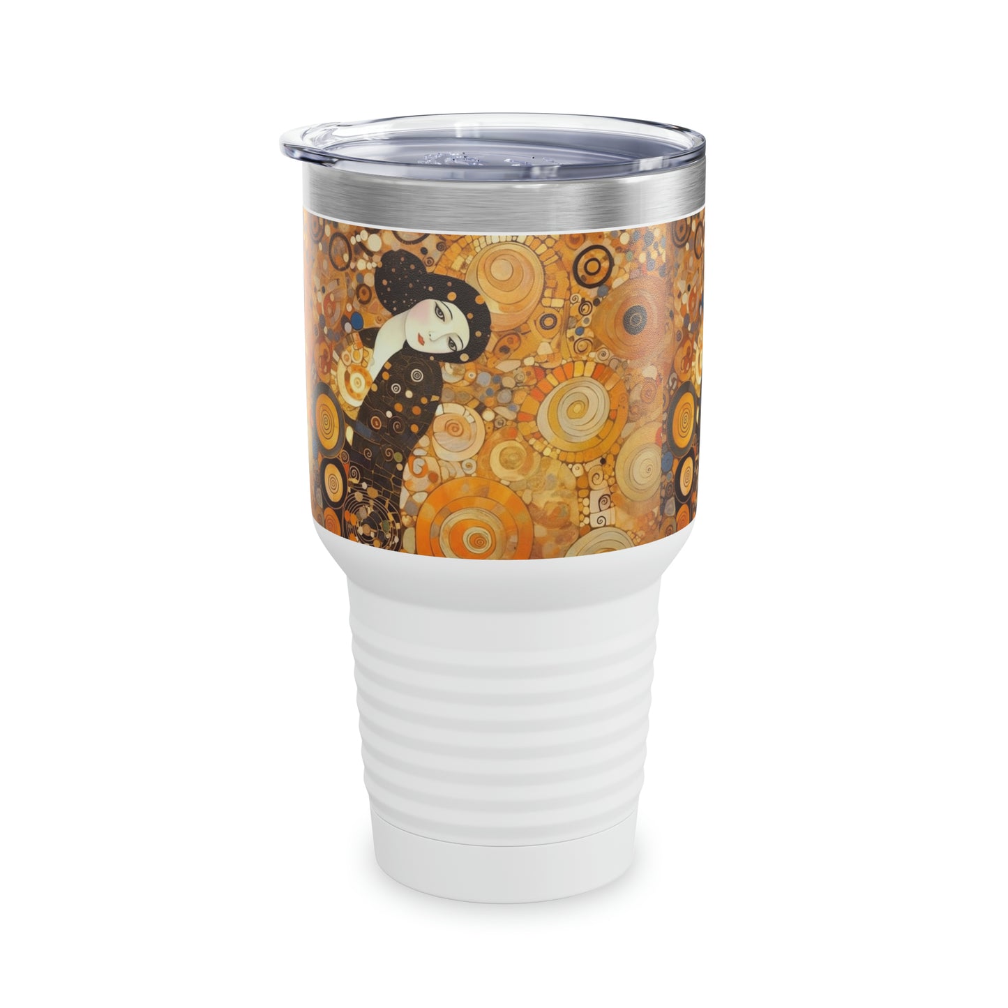 Sensational Symmetry: Ringneck Tumbler Inspired by Gustav Klimt's Women