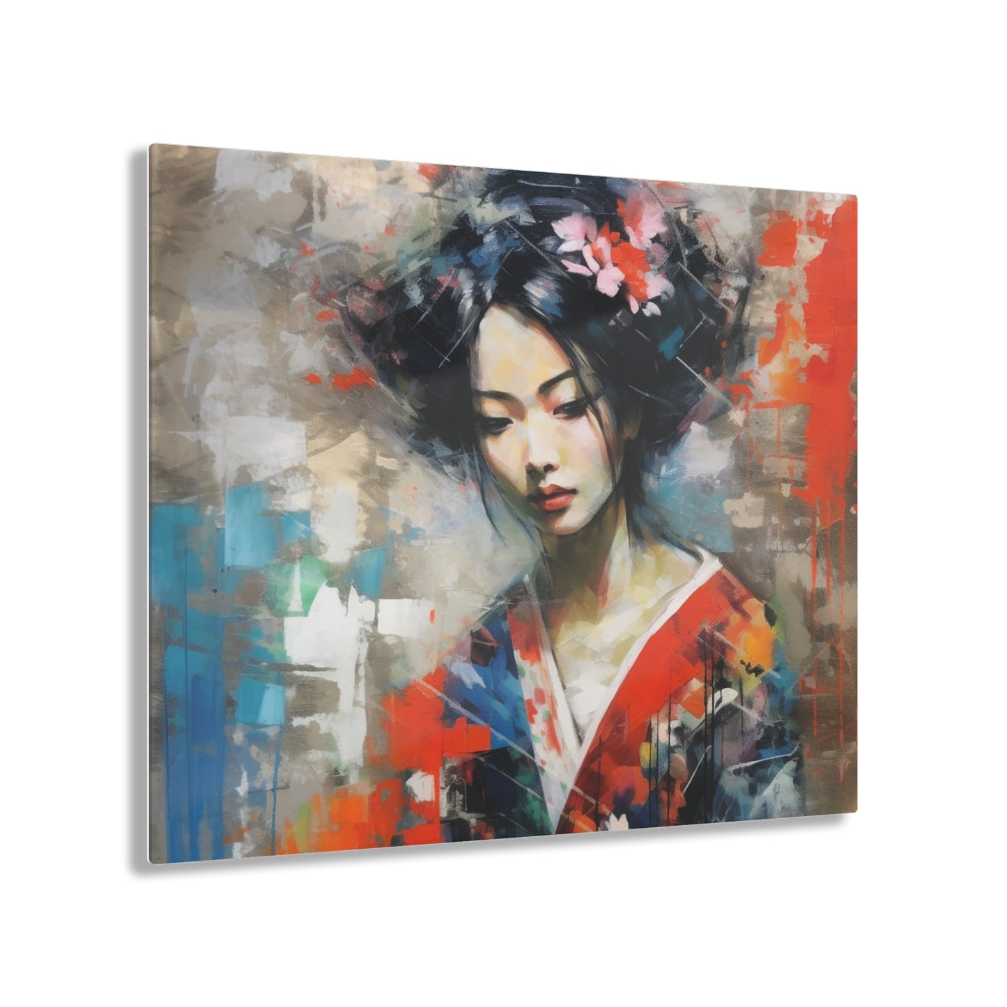 Acrylic Prints with Geisha Art: Japanese Artistic Flair