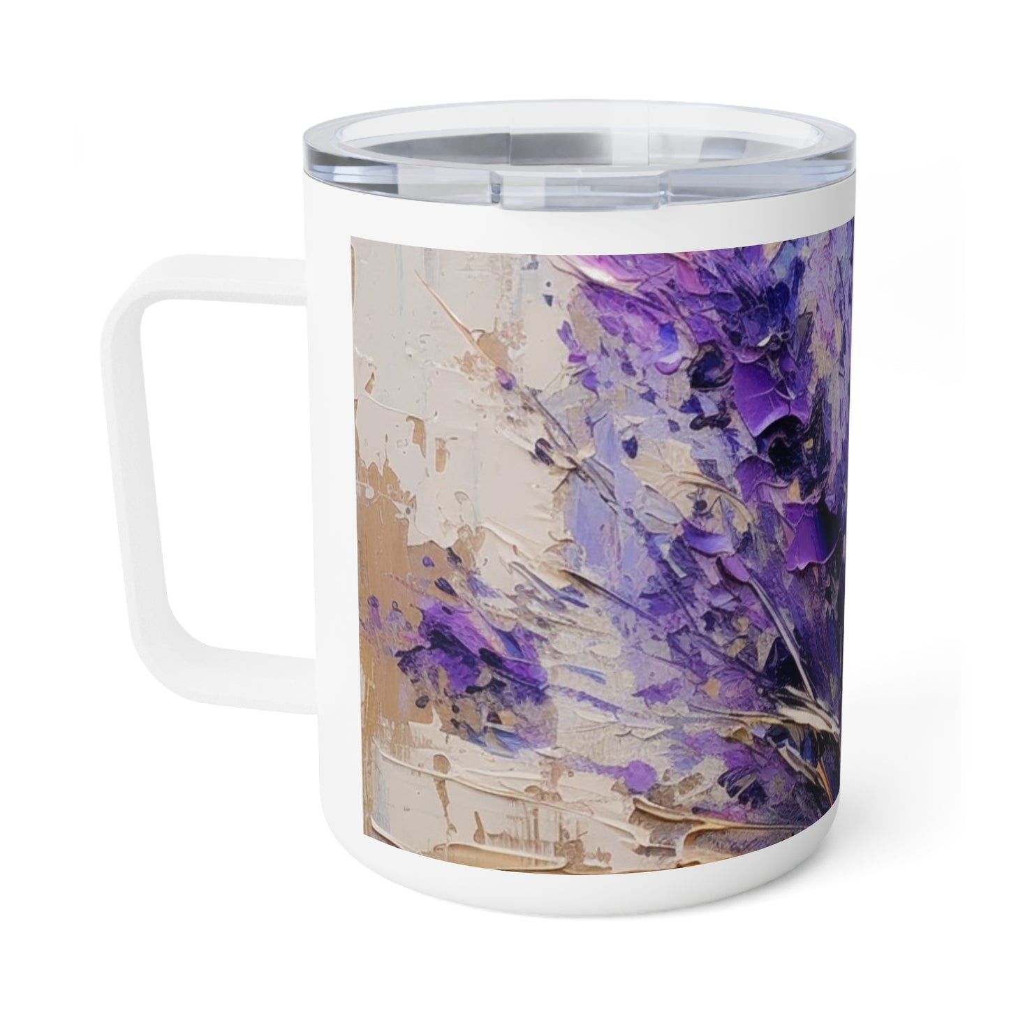 Lavender Dreams Unleashed: Discover Beauty with our Insulated Coffee Mug