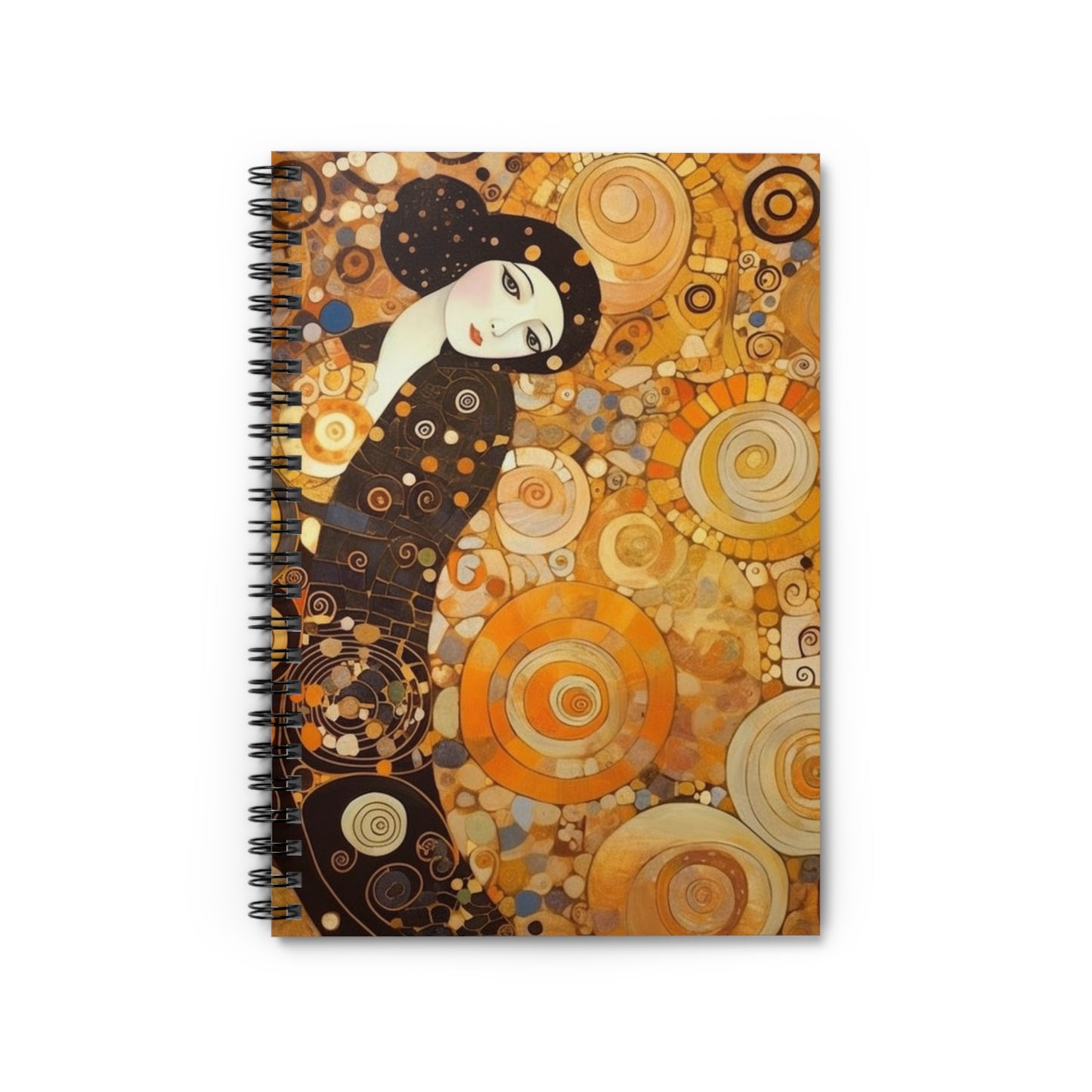 Sensual Symmetry: Spiral Notebook Embodying the Essence of Symbolism in 19th Century Art