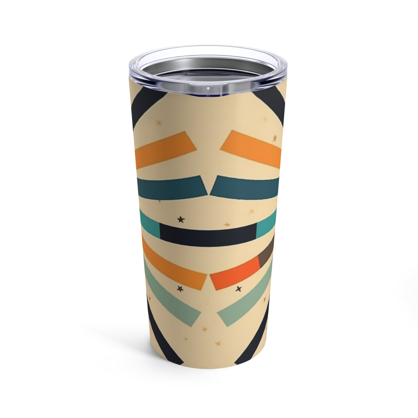 Artistic Abstractions: Starburst Candy Colored Tumbler for Modern Abstract Art Lovers