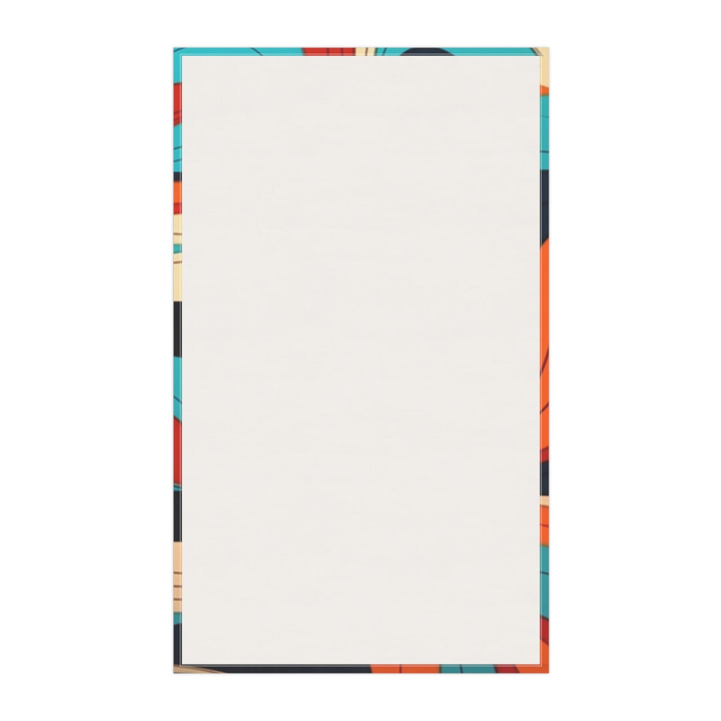 Midcentury Abstractions: Abstract-Inspired Kitchen Towel for Atomic Age Design