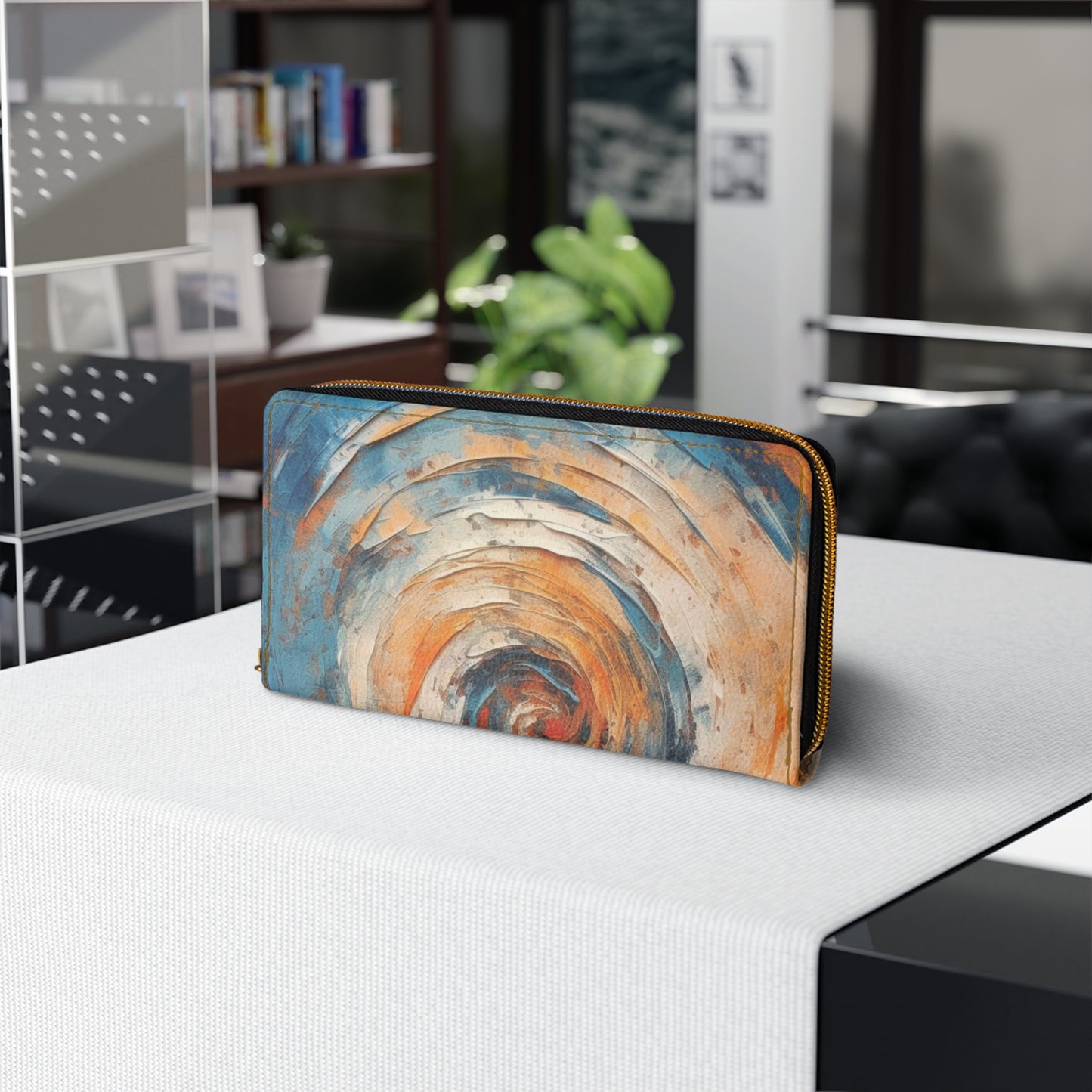 Best Midcentury Modern Abstract Art Zipper Wallet