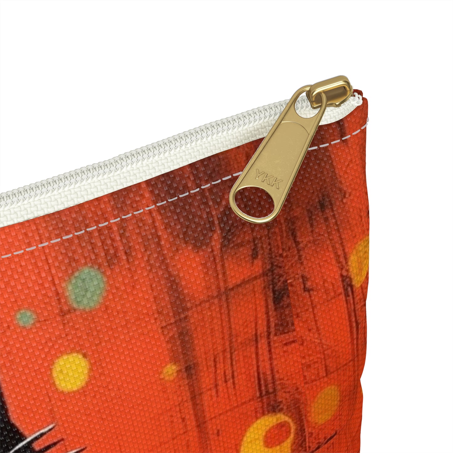 Fashionably Retro Feline: Midcentury Modern Accessory Pouch with a Vintage Cat-Inspired Flair