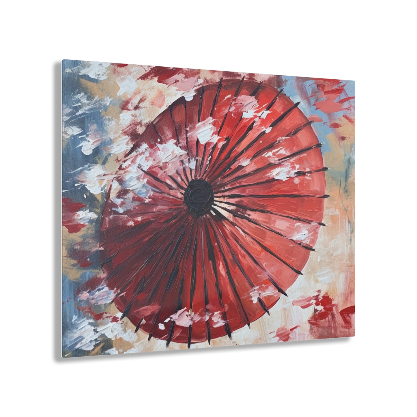 Abstract Japanese Umbrella Painting Acrylic Prints: Unleashing Artistic Beauty
